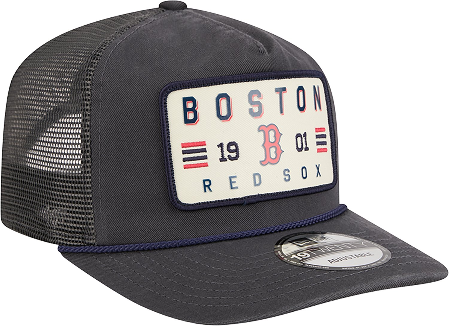 New Era Men's Boston Red Sox Washed 19TWENTY Rope Golfer Cap - view number 3