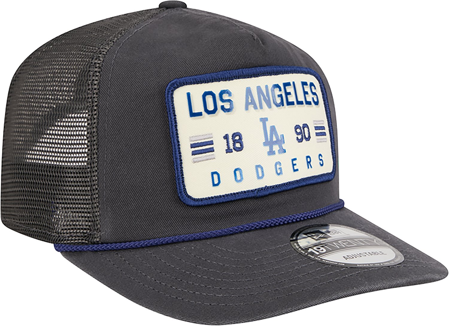 New Era Men's Los Angeles Dodgers Washed 19TWENTY Rope Golfer Cap - view number 3