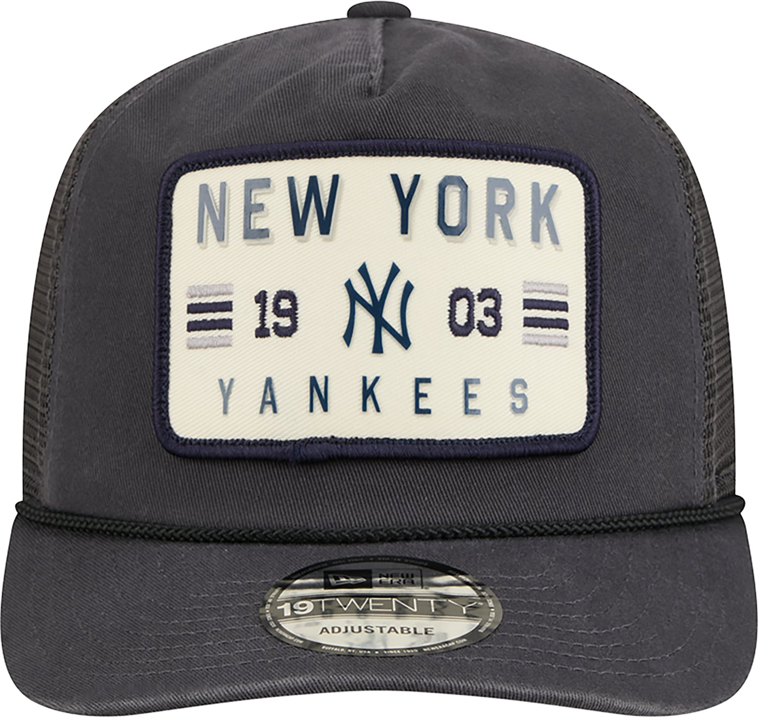 New Era Men's New York Yankees Washed 19TWENTY Rope Golfer Cap - view number 2