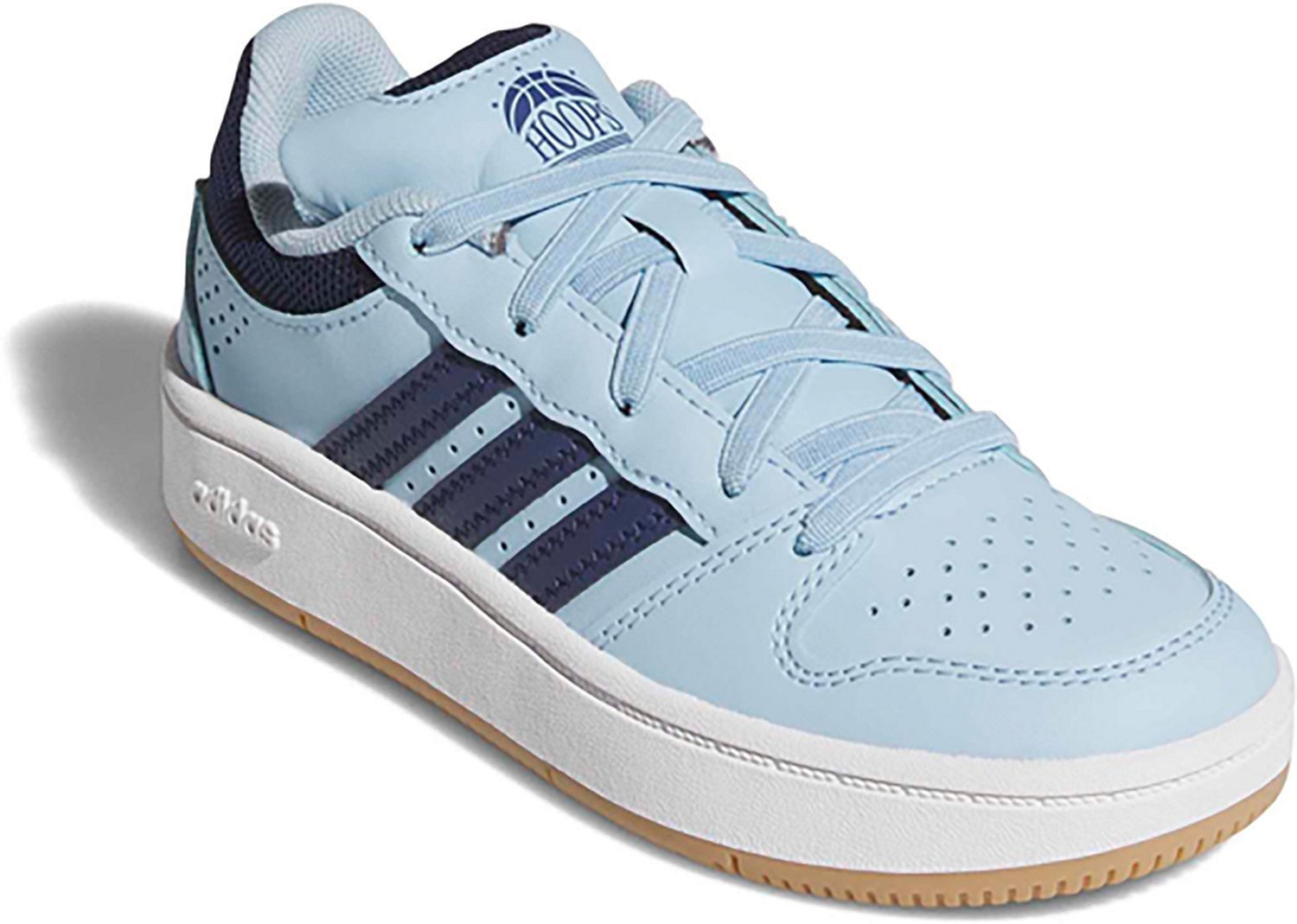 adidas Kids' Hoops Classic Elastic Lace Sportswear Shoes - view number 3