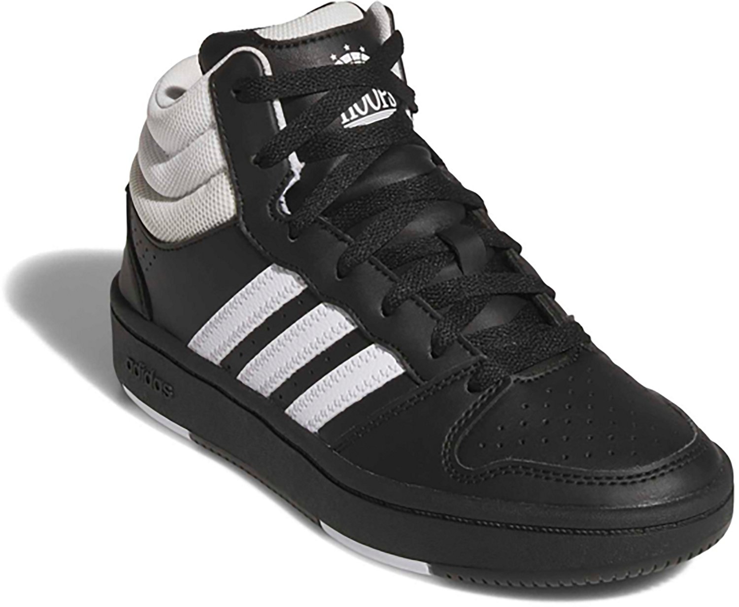 adidas Kids' Hoops Mid Top Classic Sportswear Shoes - view number 3