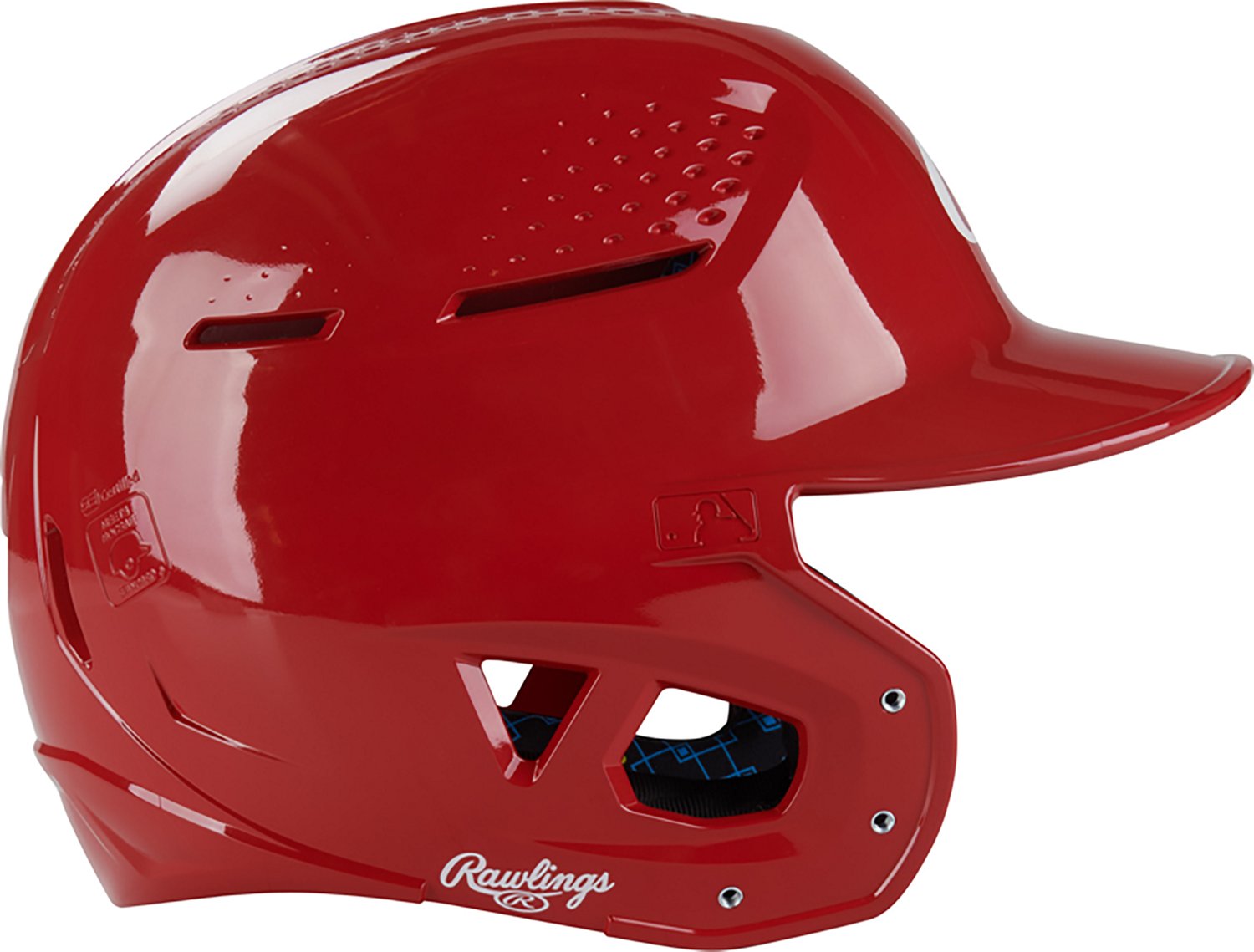 Rawlings Adults' Senior RX2 Clear Coat Batting Helmet - view number 4