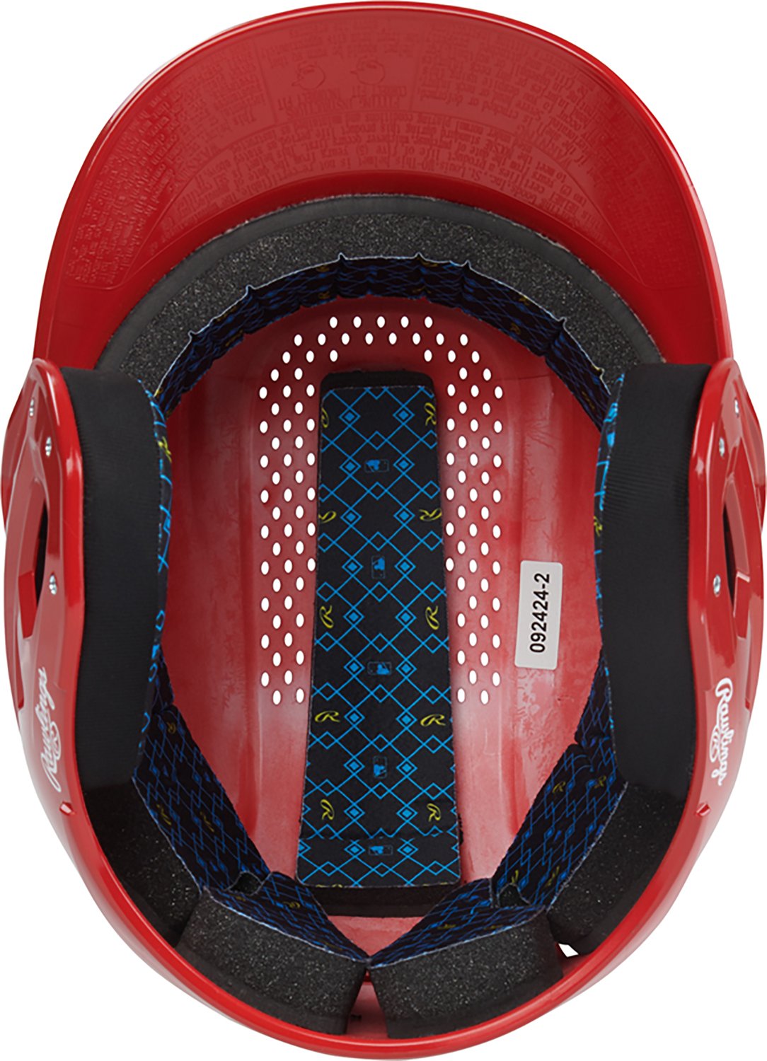 Rawlings Adults' Senior RX2 Clear Coat Batting Helmet - view number 7