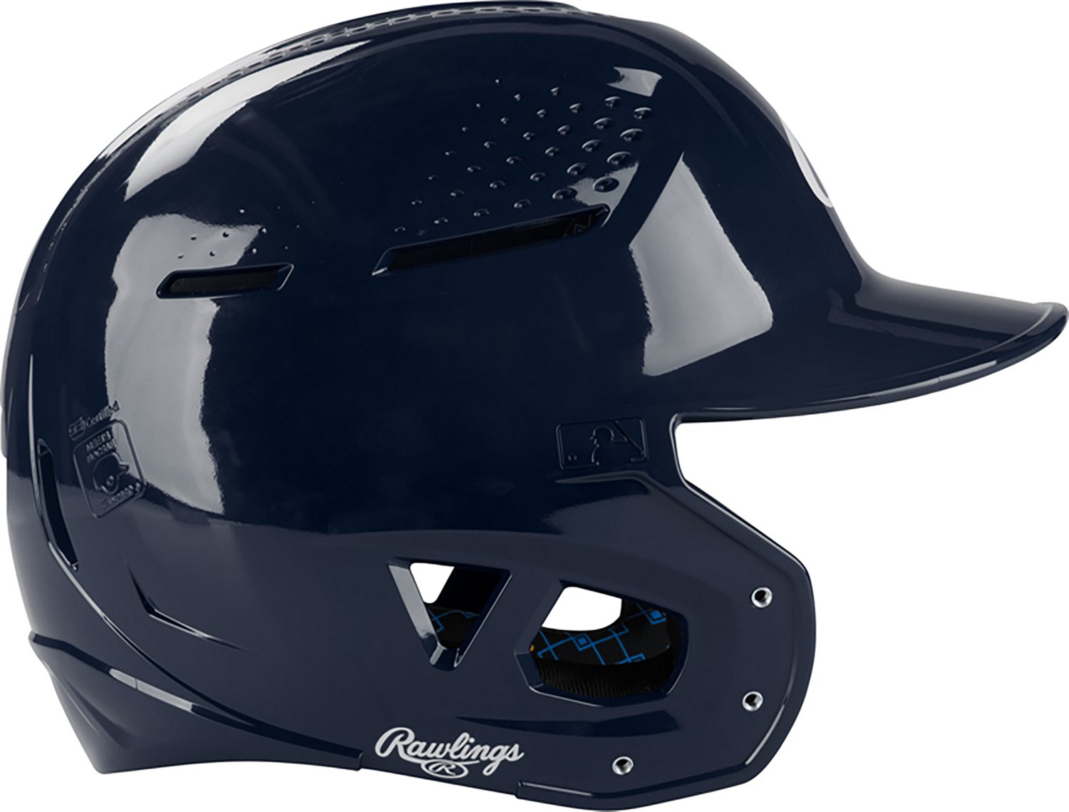 Rawlings Adults' Senior RX2 Clear Coat Batting Helmet - view number 4