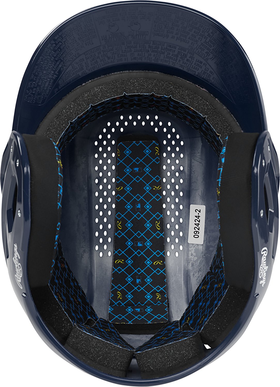 Rawlings Adults' Senior RX2 Clear Coat Batting Helmet - view number 7