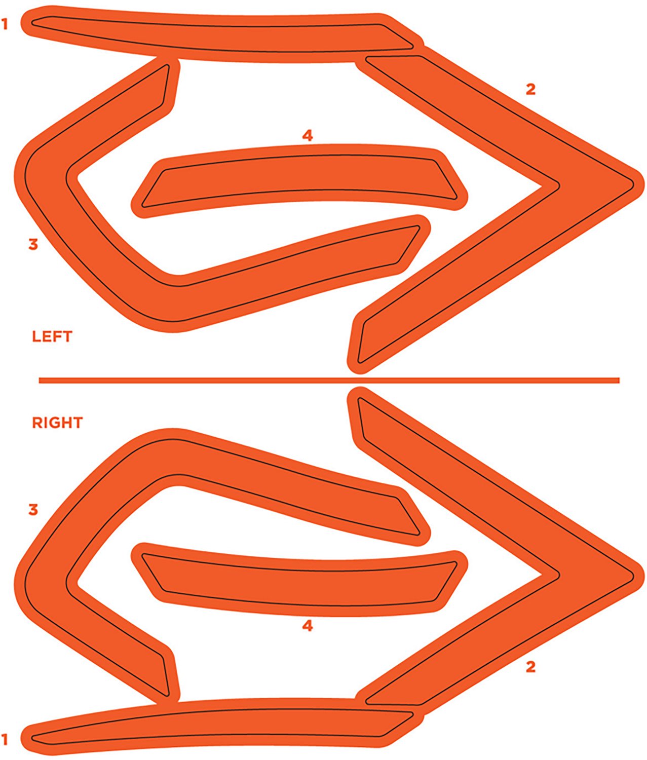 EASTON Z50 Batting Helmet Decal Kit