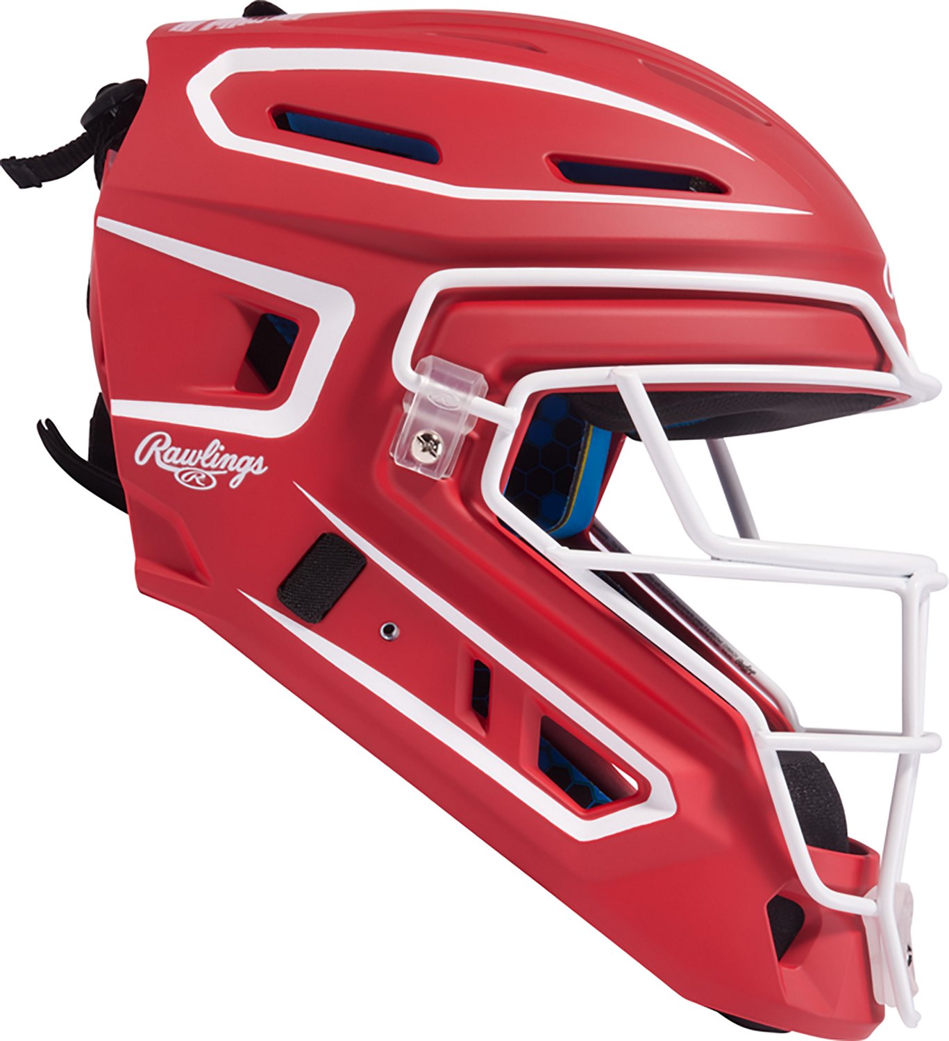 Rawlings Kids' Junior Mach Pro Series Hockey Style Catcher's Helmet - view number 4
