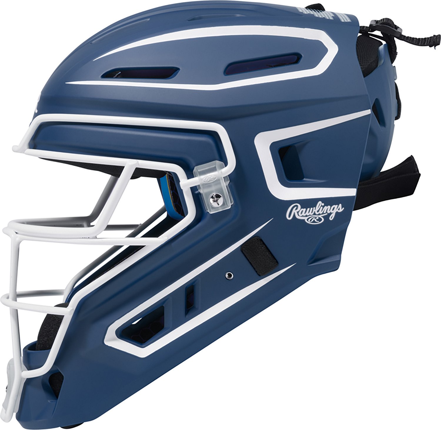 Rawlings Kids' Junior Mach Pro Series Hockey Style Catcher's Helmet - view number 3