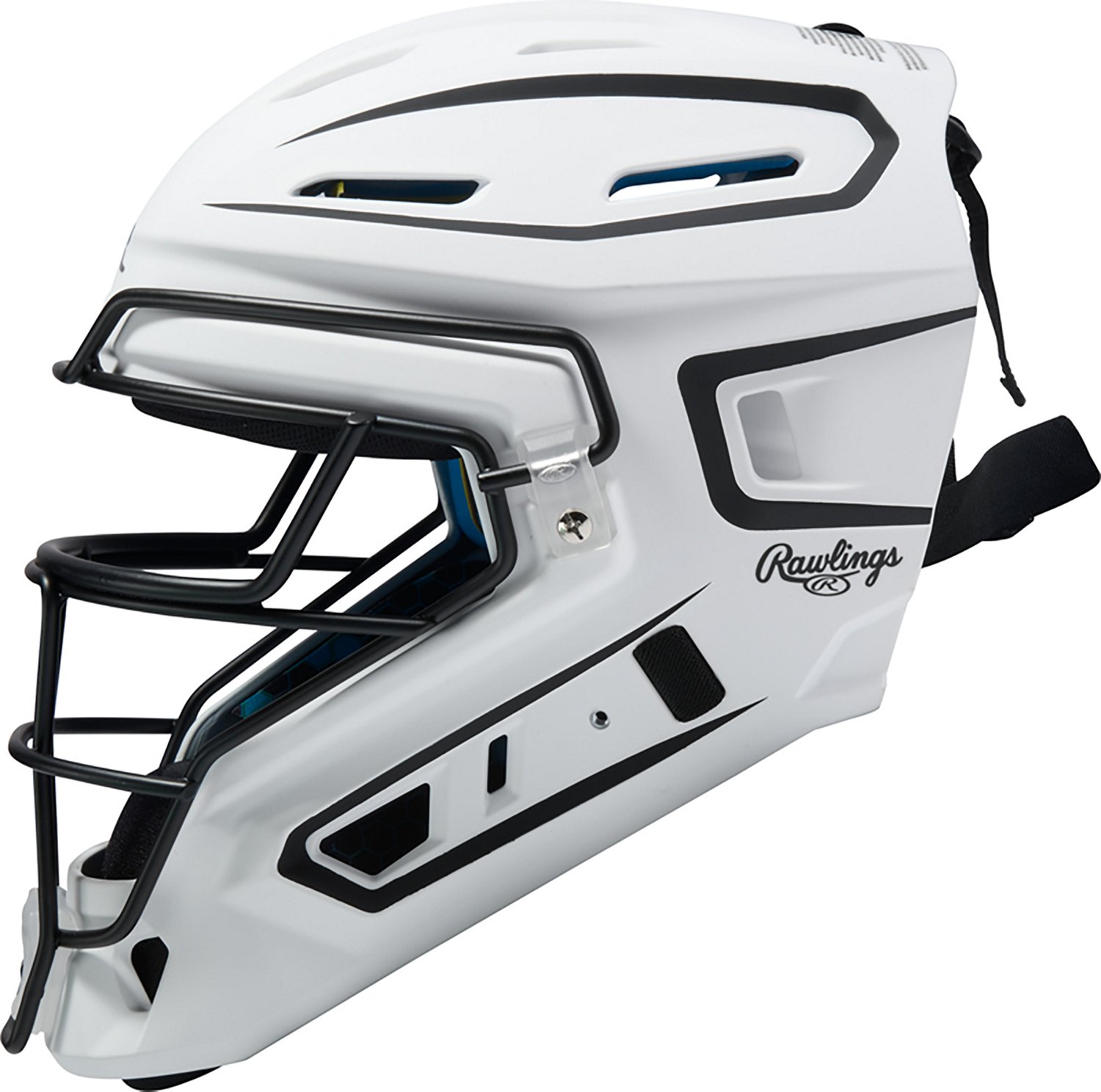 Rawlings Kids' Junior Mach Pro Series Hockey Style Catcher's Helmet - view number 3