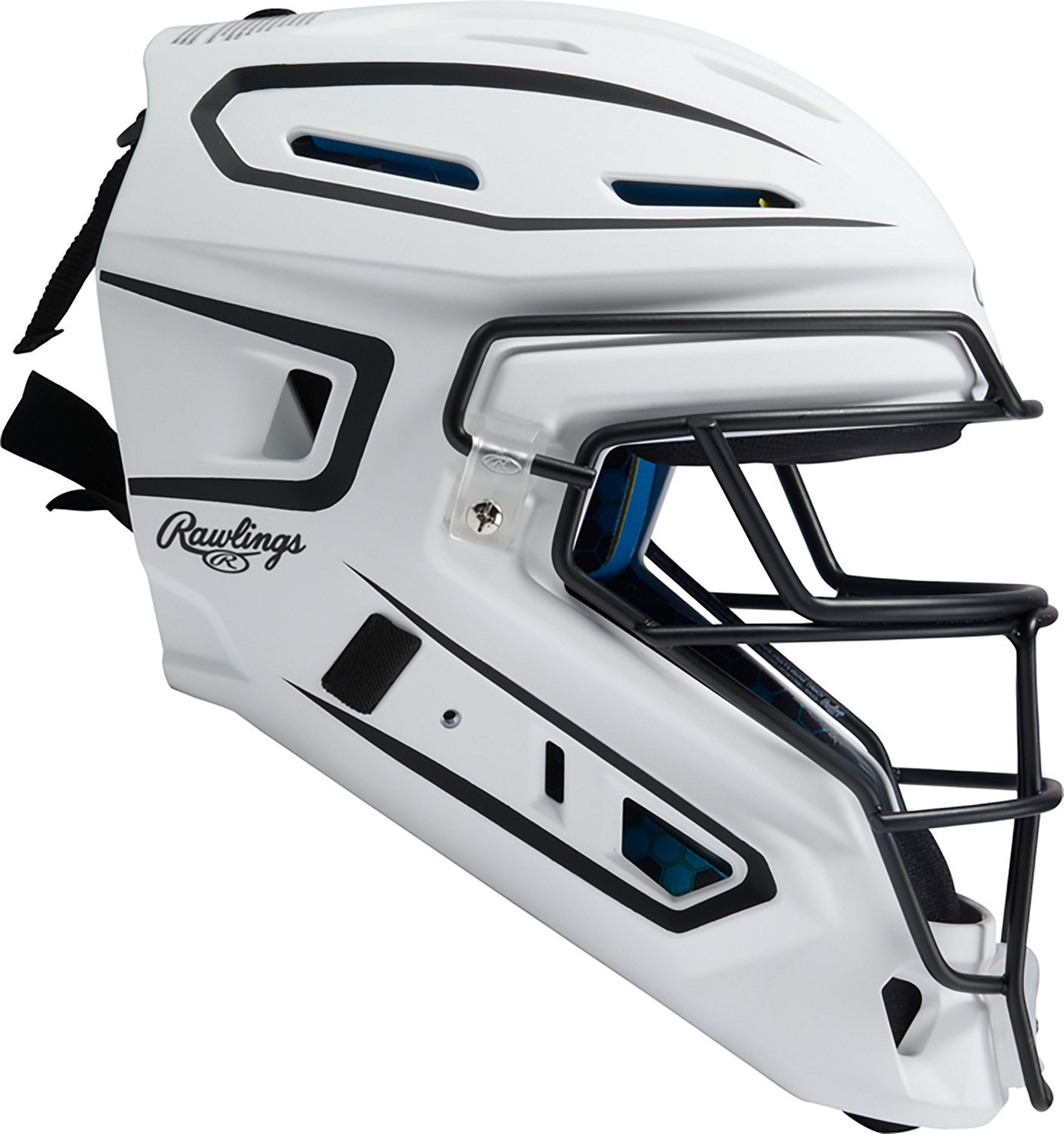 Rawlings Kids' Junior Mach Pro Series Hockey Style Catcher's Helmet - view number 4
