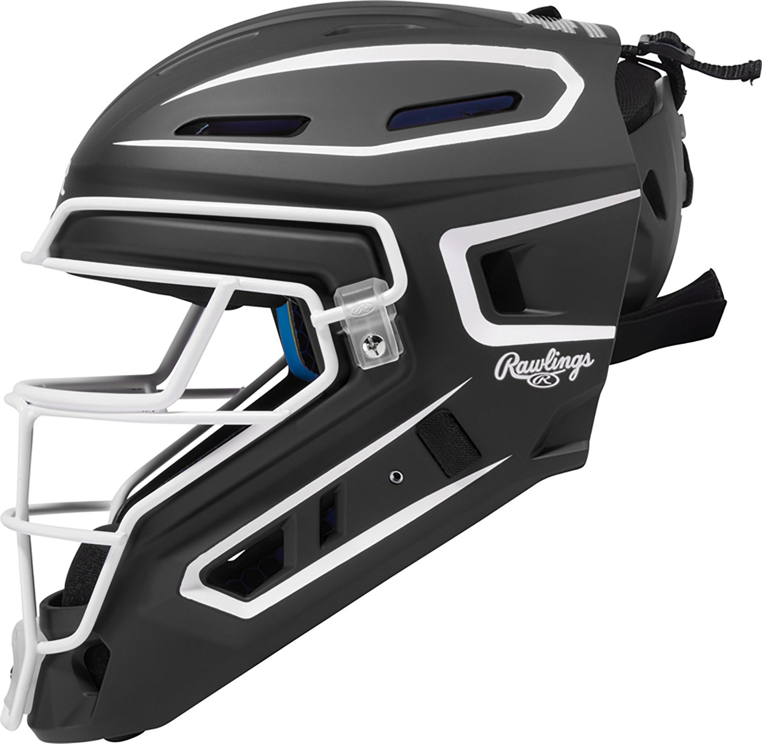 Rawlings Adults' Senior Mach Pro Series Hockey Style Catcher's Helmet