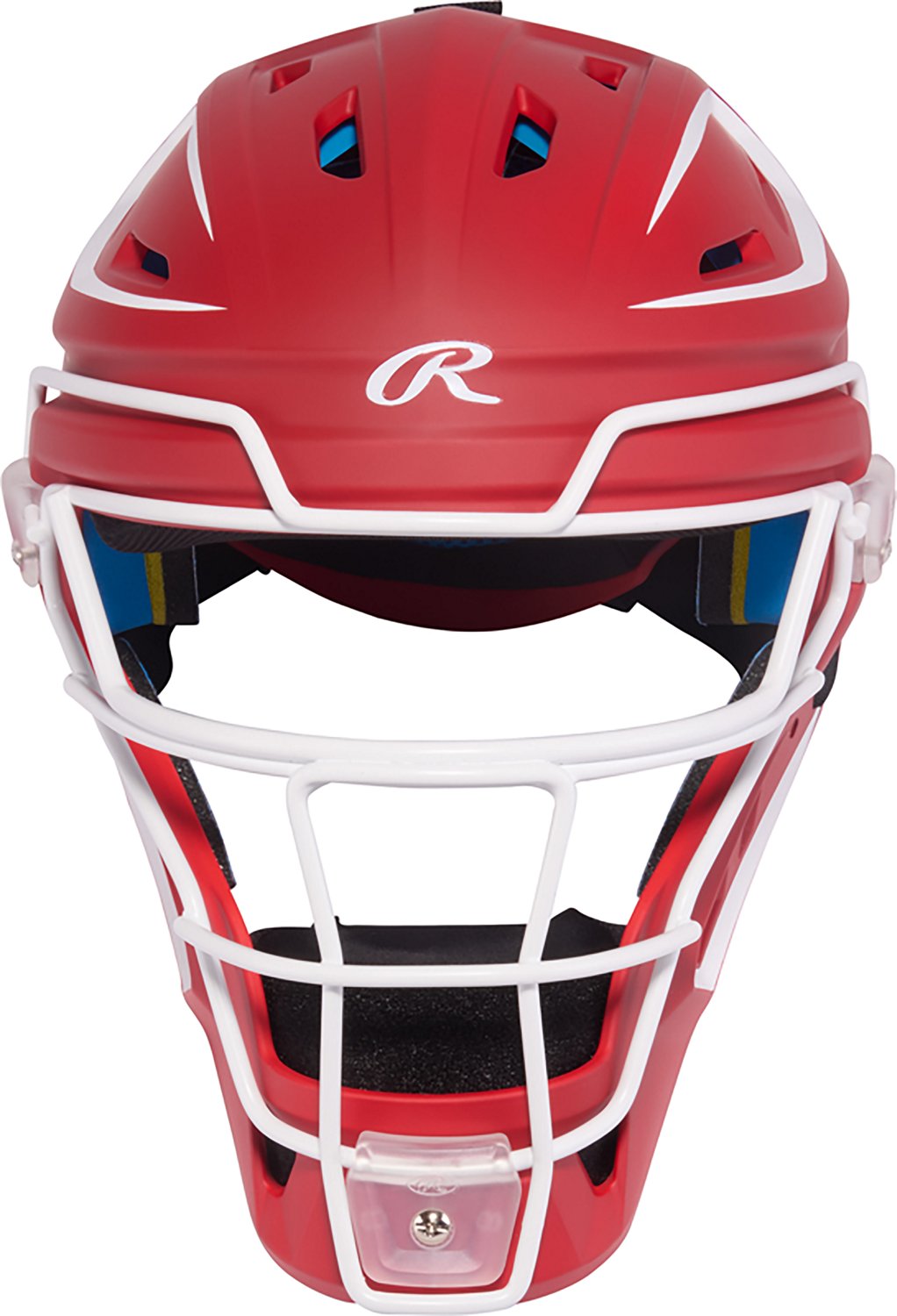 Rawlings Adults' Senior Mach Pro Series Hockey Style Catcher's Helmet