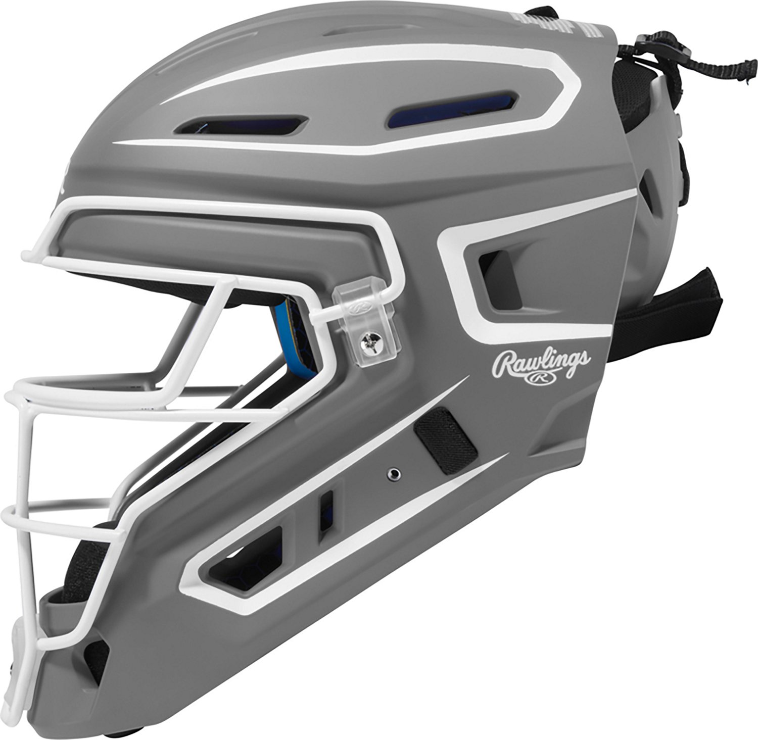 Rawlings Adults' Senior Mach Pro Series Hockey Style Catcher's Helmet - view number 3