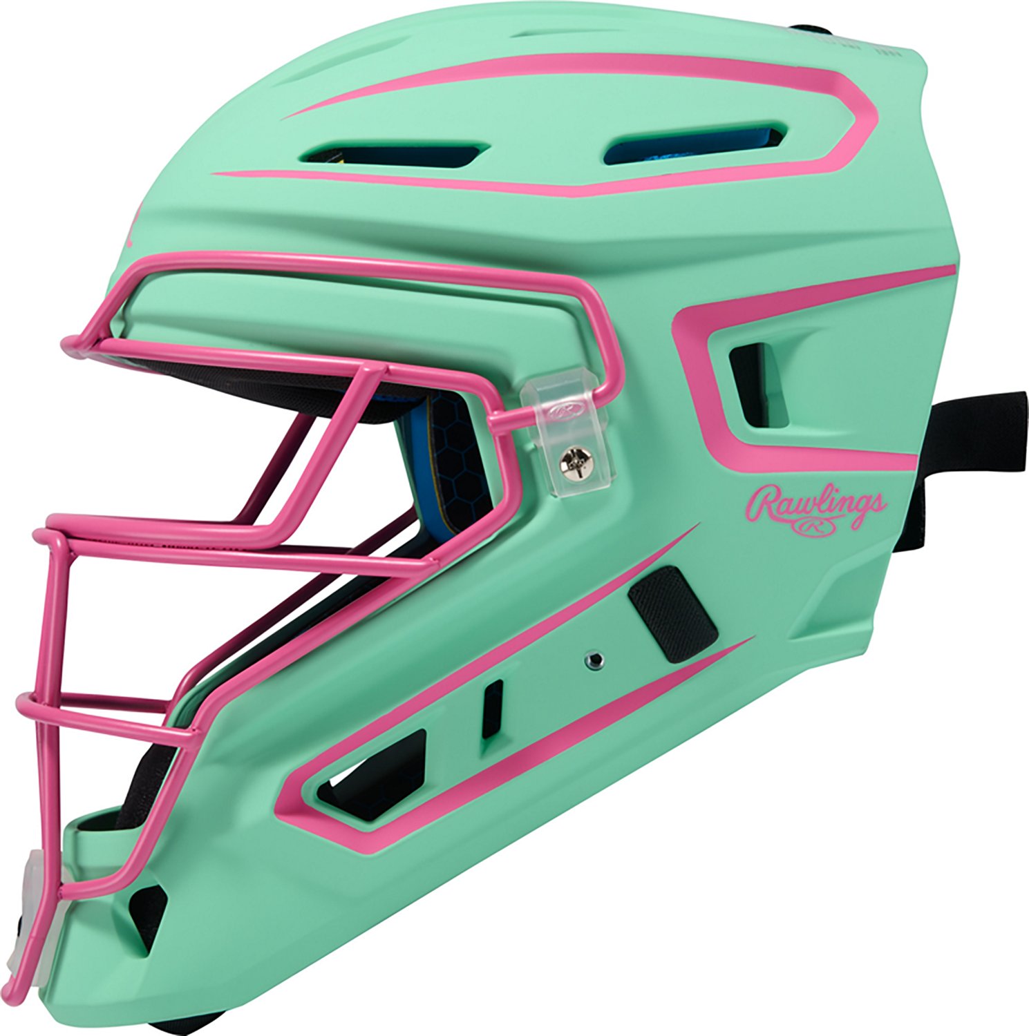 Rawlings Adults' Senior Mach Pro Series Hockey Style Catcher's Helmet - view number 3