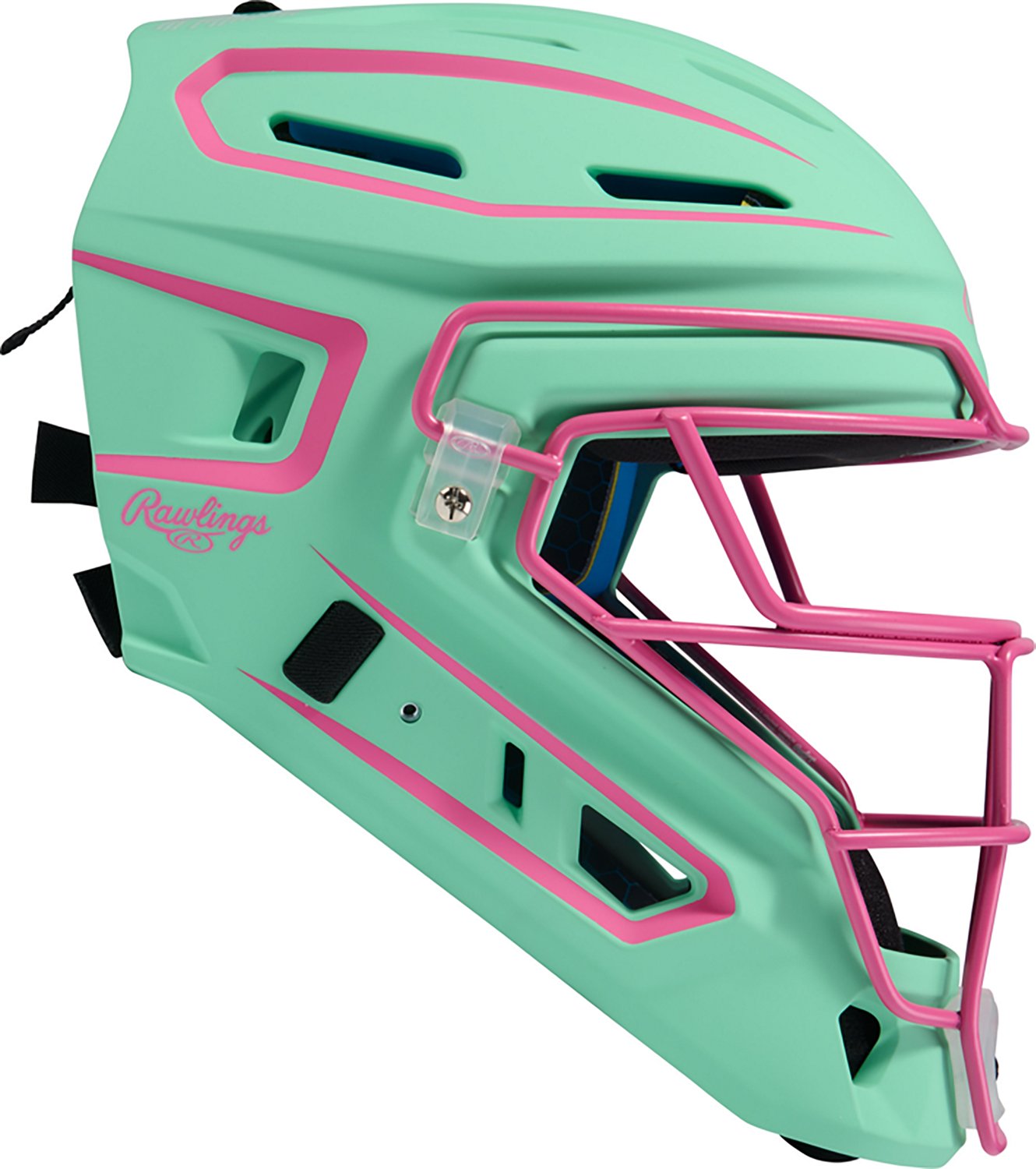 Rawlings Adults' Senior Mach Pro Series Hockey Style Catcher's Helmet - view number 4