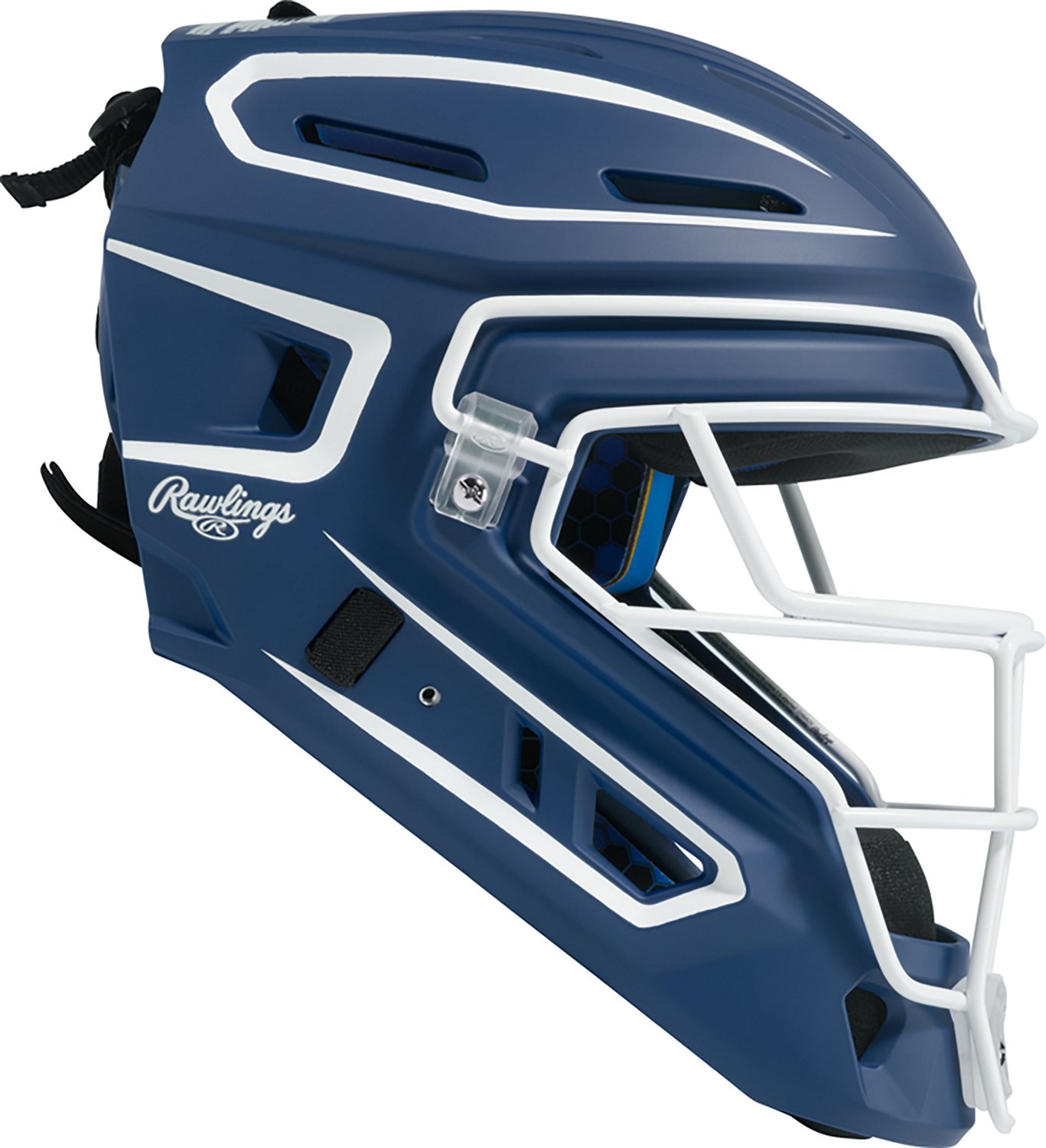 Rawlings Adults' Senior Mach Pro Series Hockey Style Catcher's Helmet - view number 4