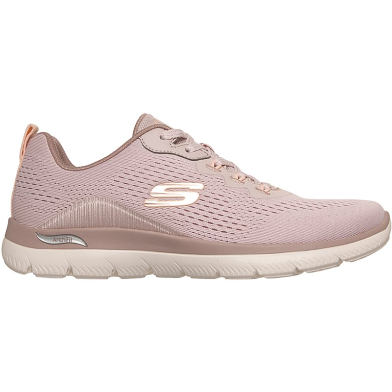 Skechers Arch Fit Summits Womens Walking Shoes, 8 1/2 Medium, Pink