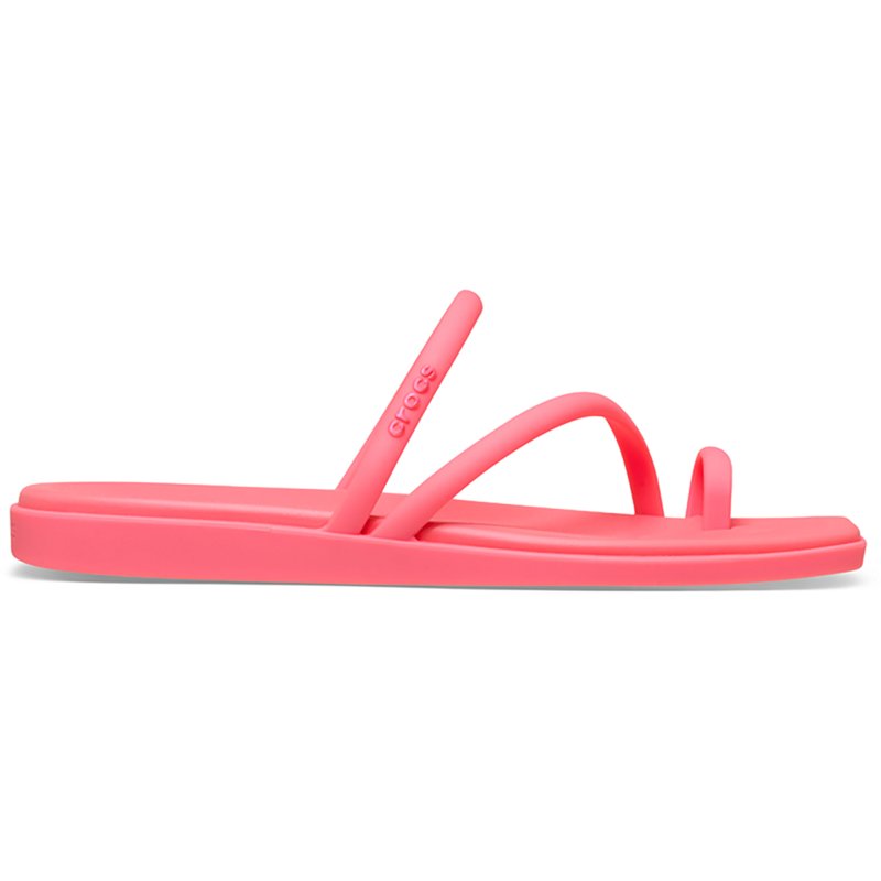 Crocs Women's Miami Top Loop Sandals, Size 6, Guava