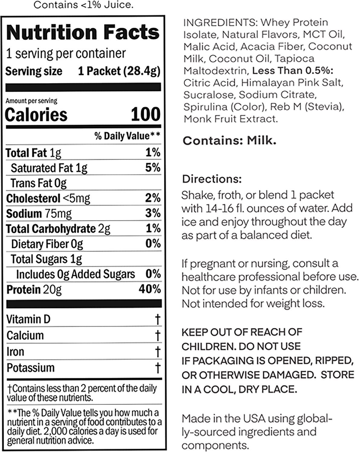Oath Nutrition Clear Whey Protein - Single Packet - view number 3