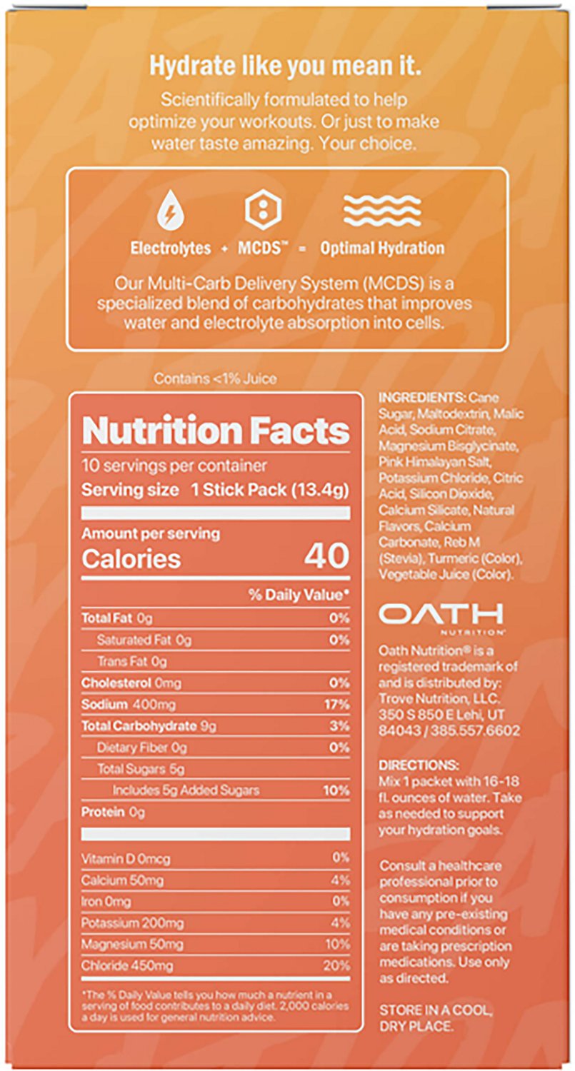 Oath Nutrition Hydration Mix 10-Pack - view number 2