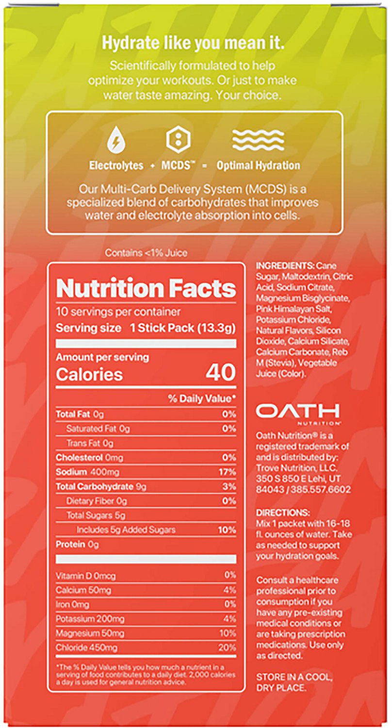 Oath Nutrition Hydration Mix 10-Pack - view number 2