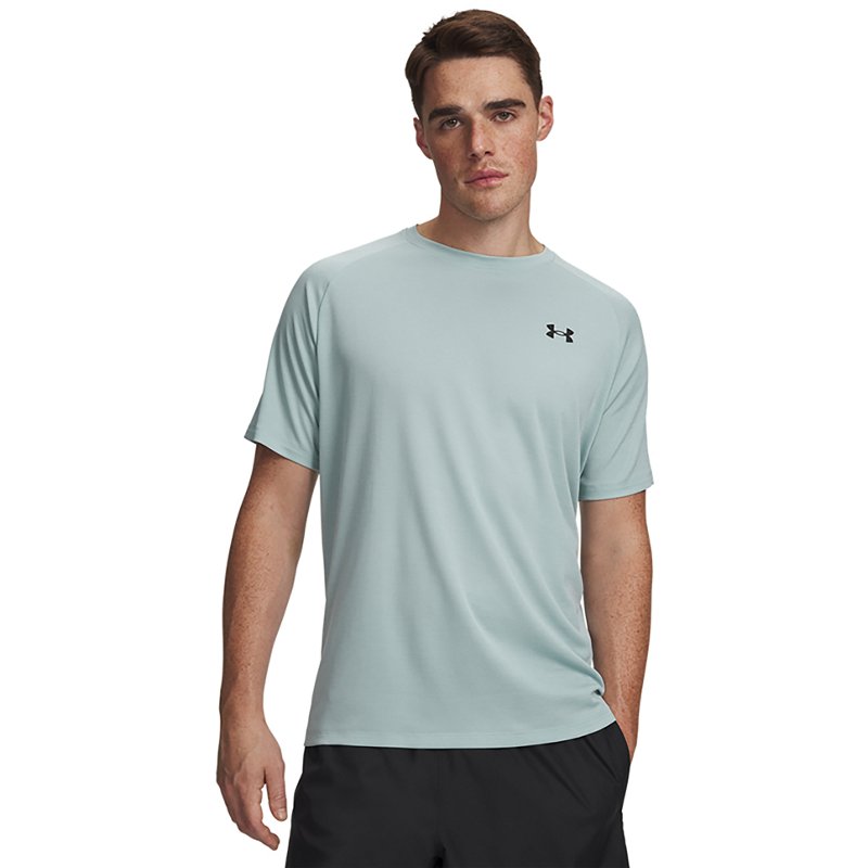 Under Armour Tech Textured Short-Sleeve T-Shirt - Enamel Blue/White