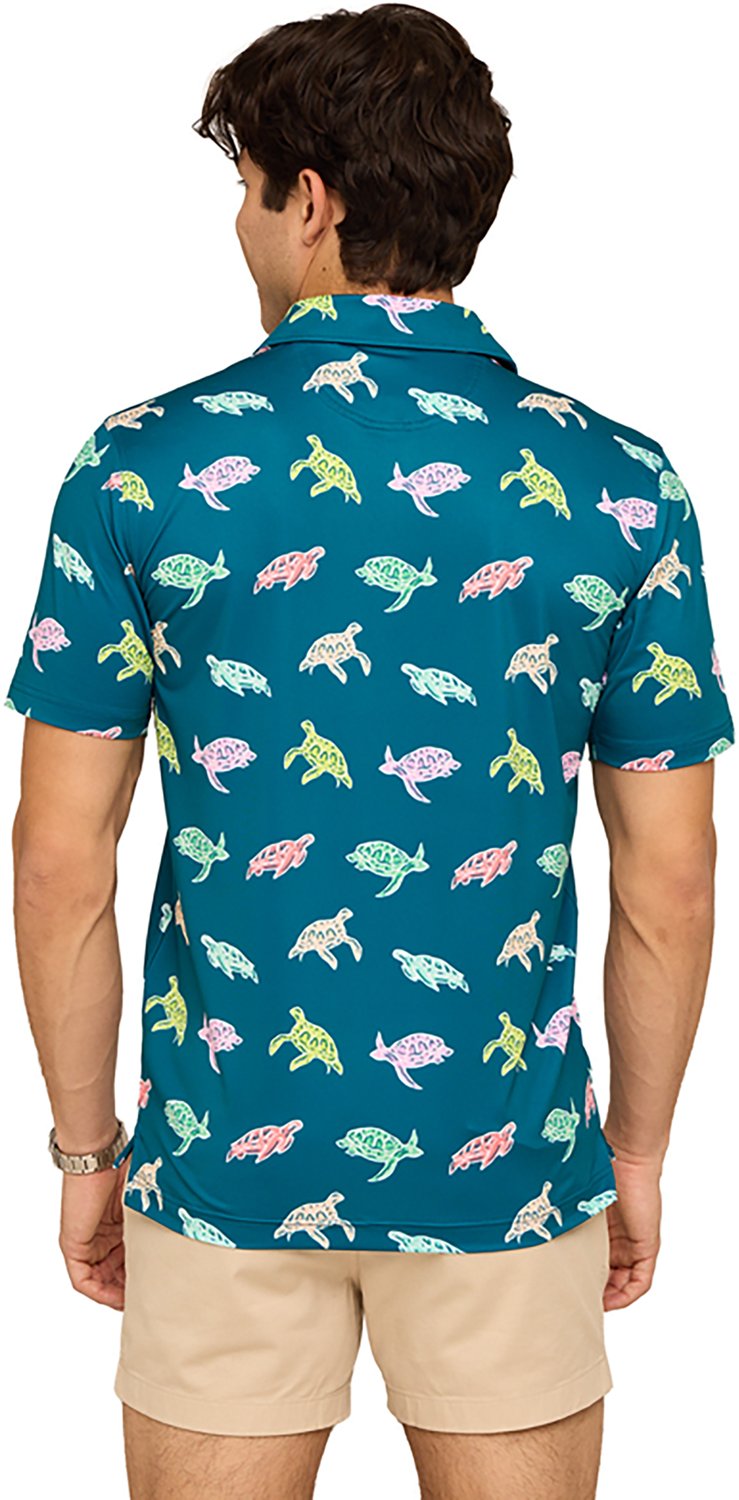 Chubbies Men's The Turtally Awesome Performance Polo Shirt - view number 2