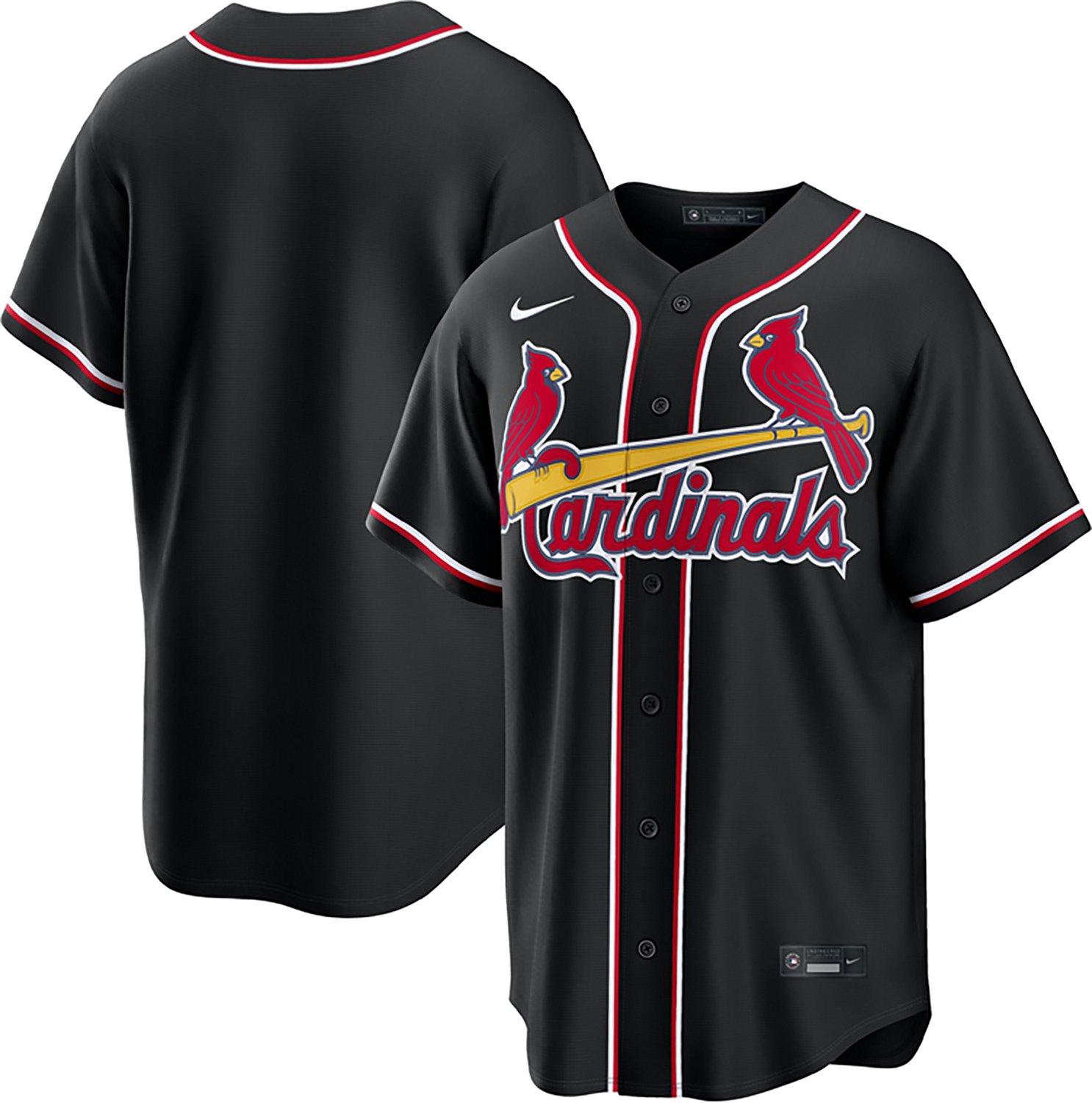 Nike Men's St. Louis Cardinals Carbon Replica Jersey - view number 3