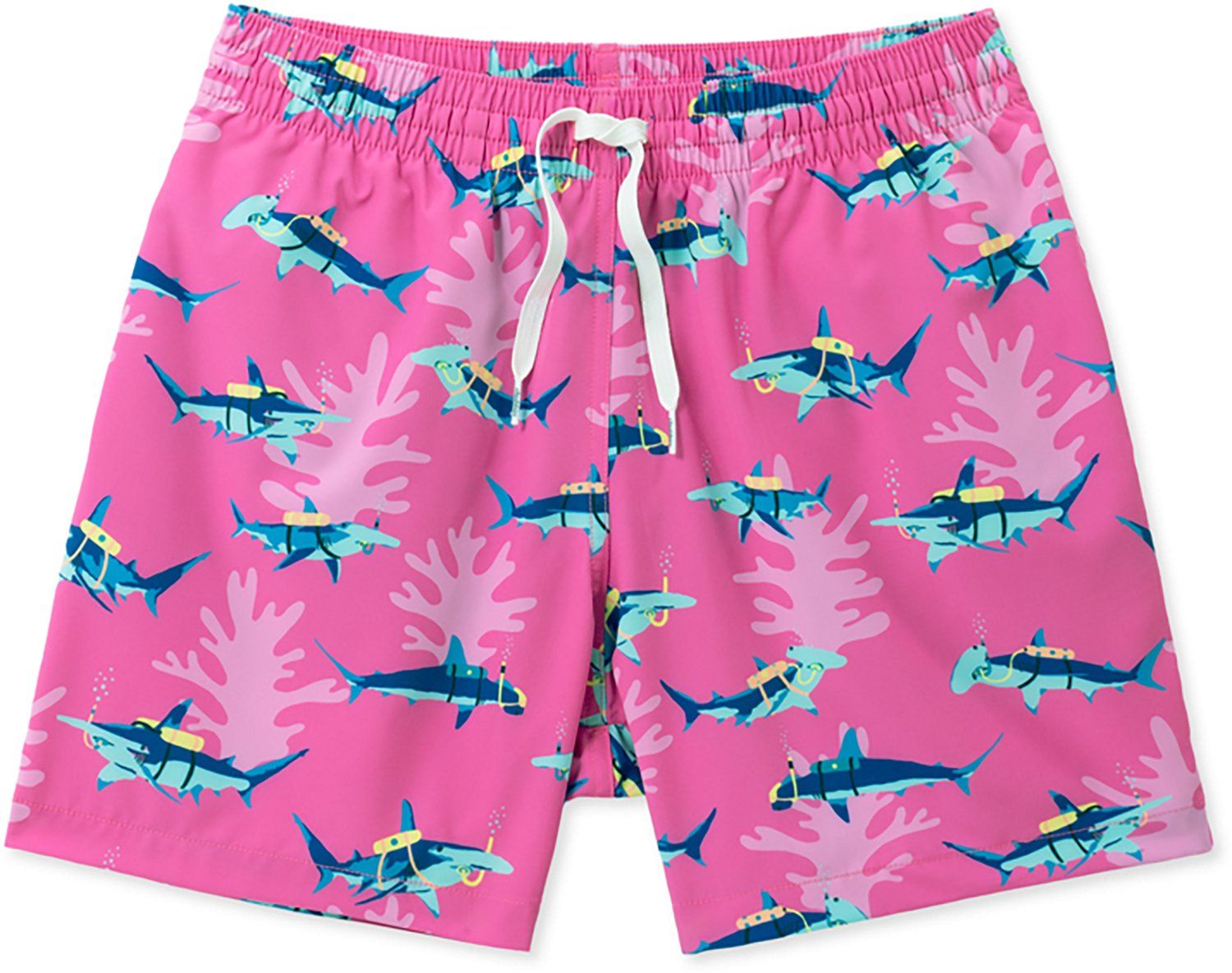 Chubbies Men's The Great Pink Sharks Classic Swim Trunks 5.5 in - view number 5