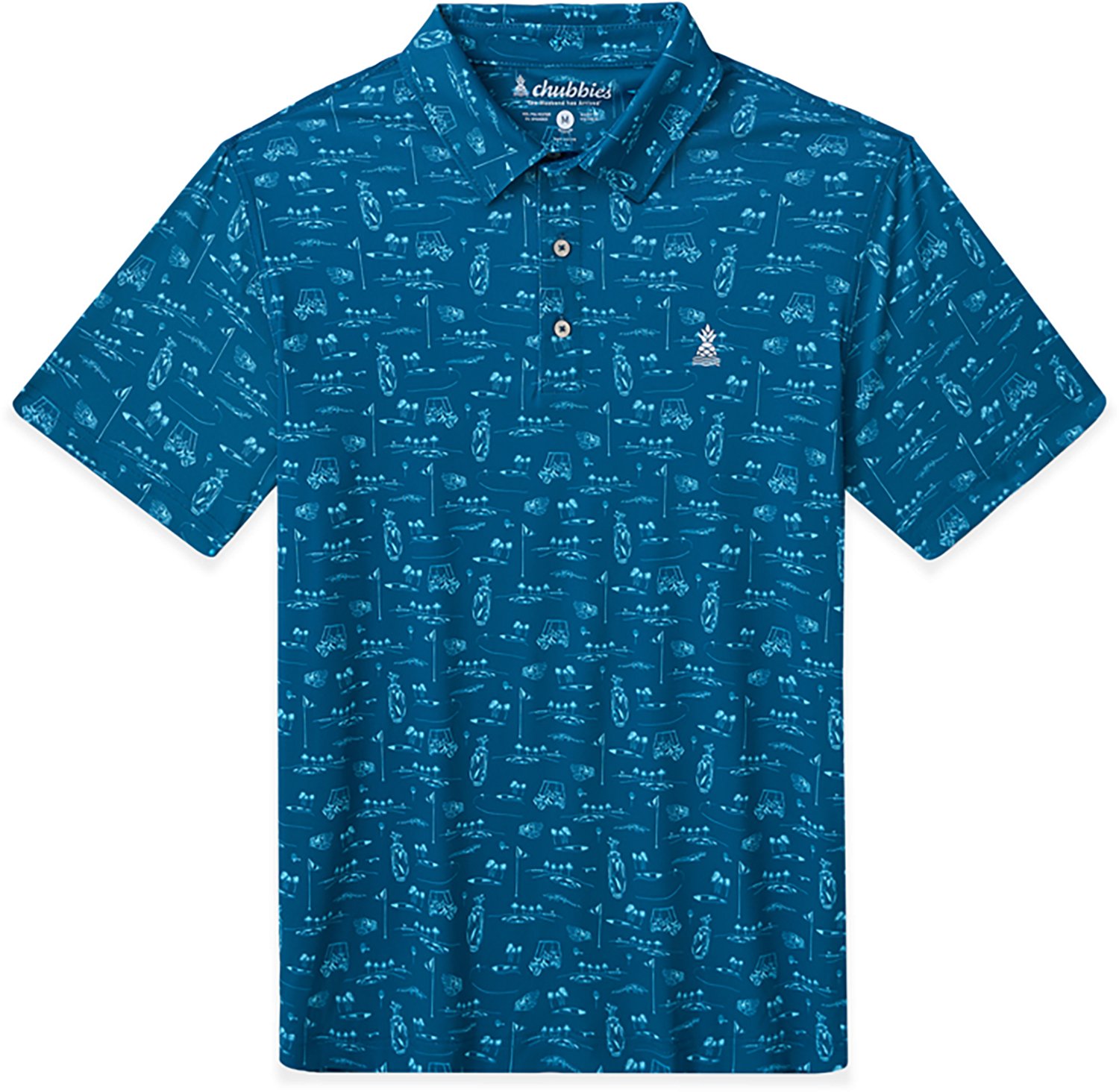 Chubbies Men's The Fairwager Range Polo Shirt - view number 5