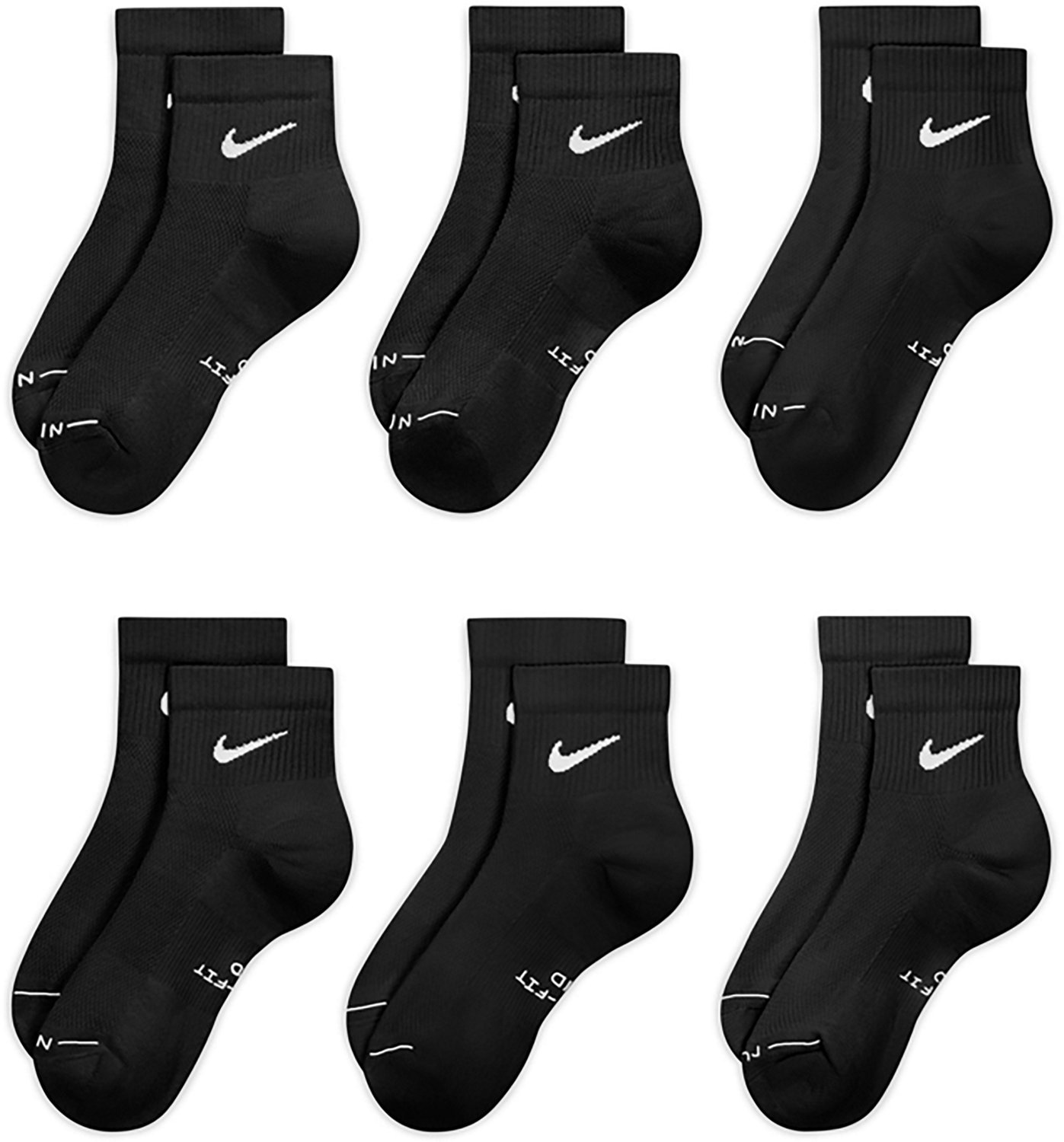 Nike Men's Everyday Elevated Ankle Socks 6 Pack - view number 3
