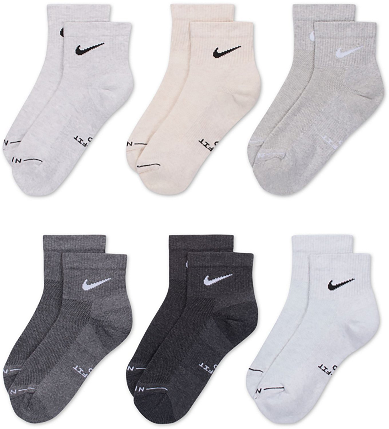 Nike Men's Everyday Elevated Ankle Socks 6 Pack - view number 3