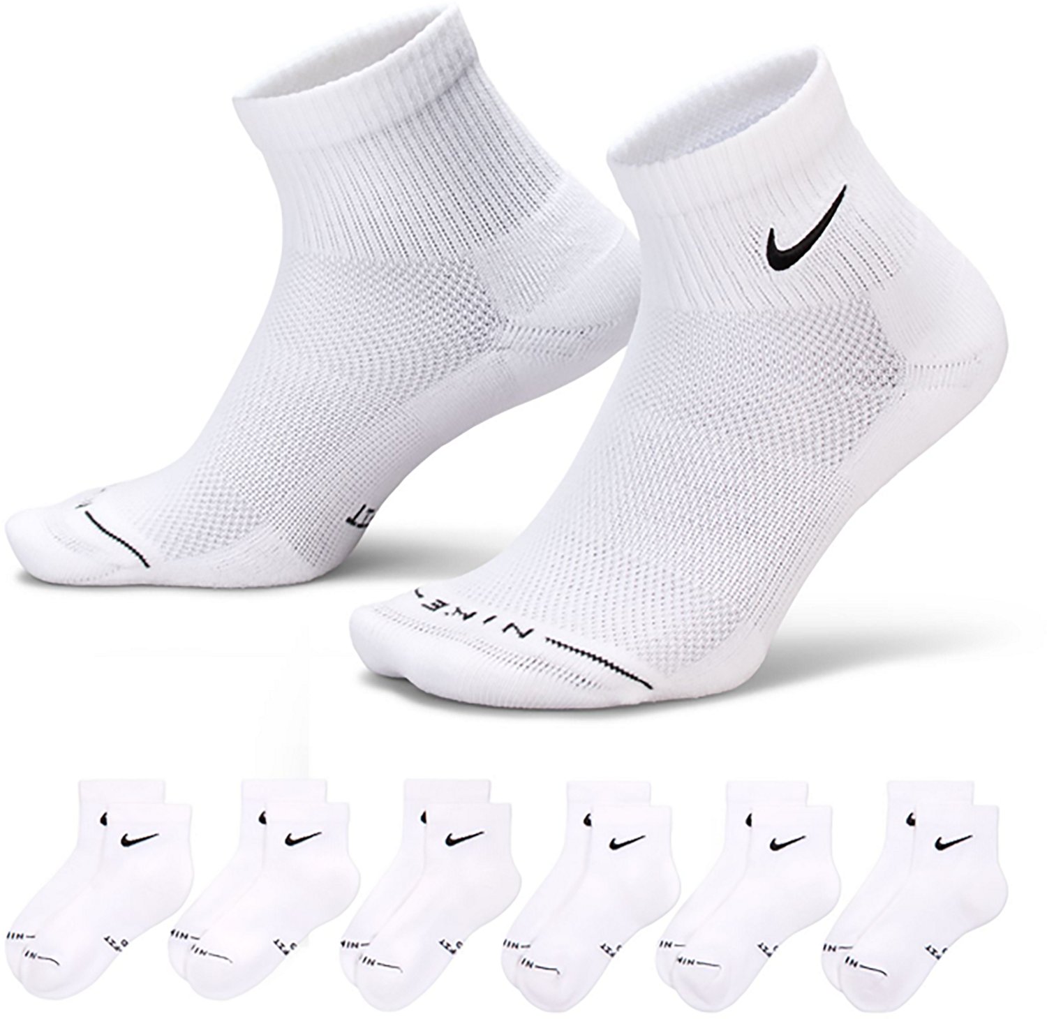 Nike Men's Everyday Elevated Ankle Socks 6 Pack