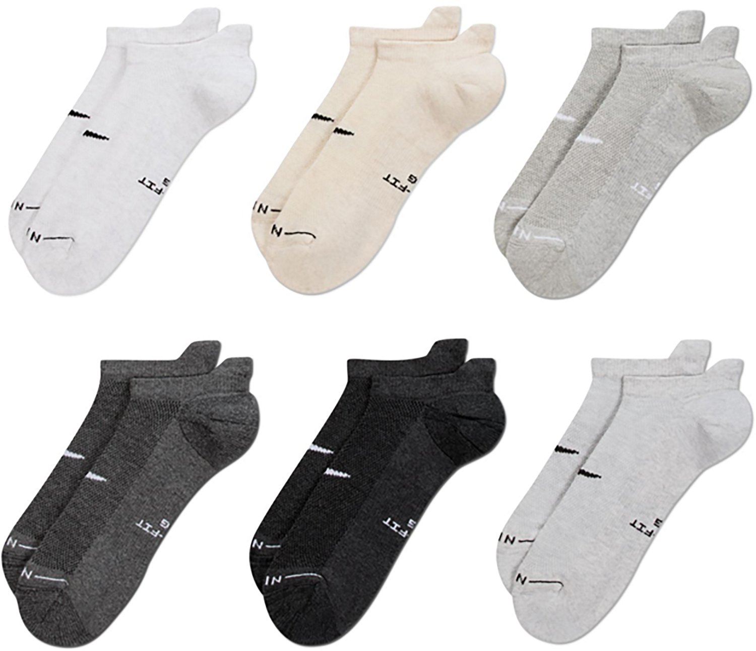 Nike Men's Everyday Elevated No Show Socks 6 Pack - view number 3