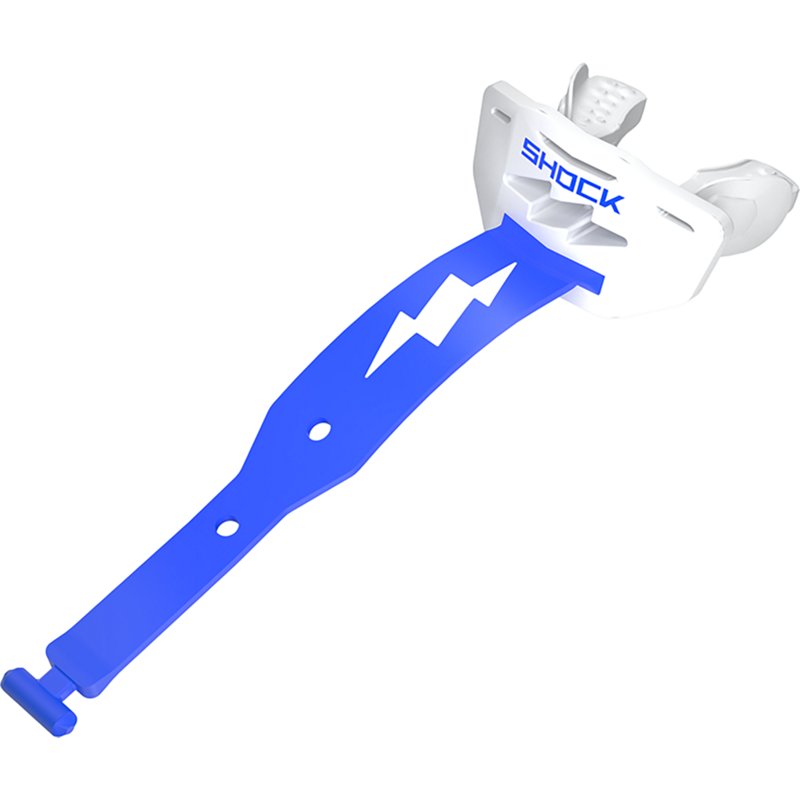 Shock Doctor Thunder Bolt Lip Guard - 2Tone, White/Royal
