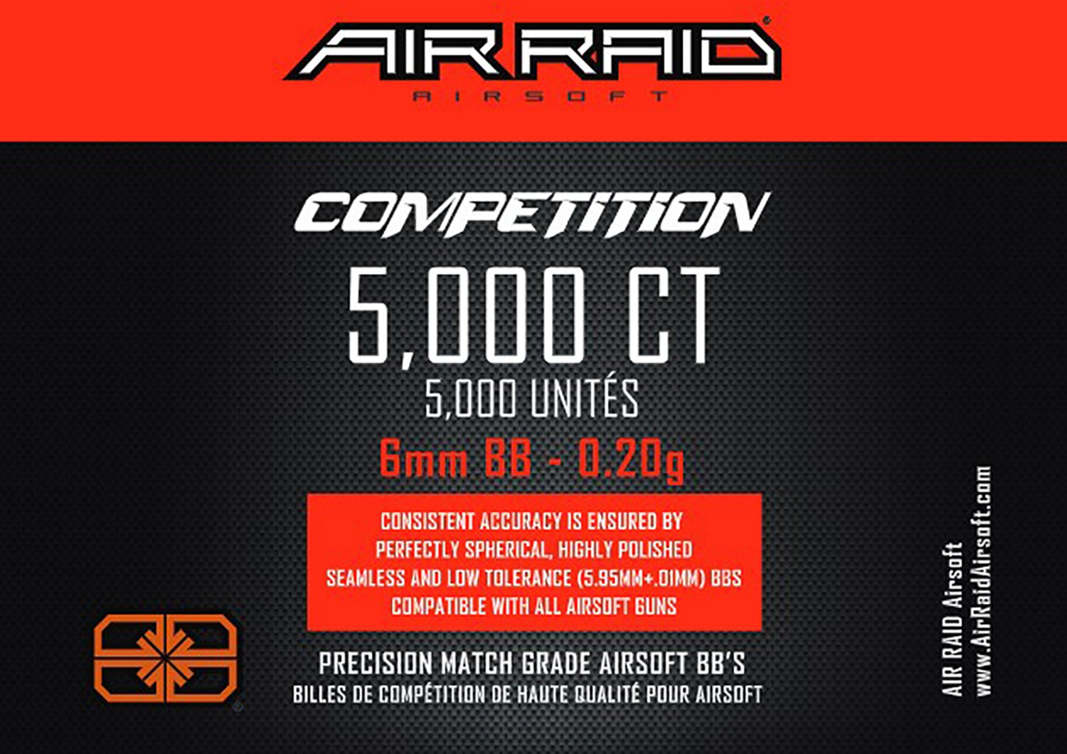 Air Raid Comp BB Ammo .20g 5,000-count