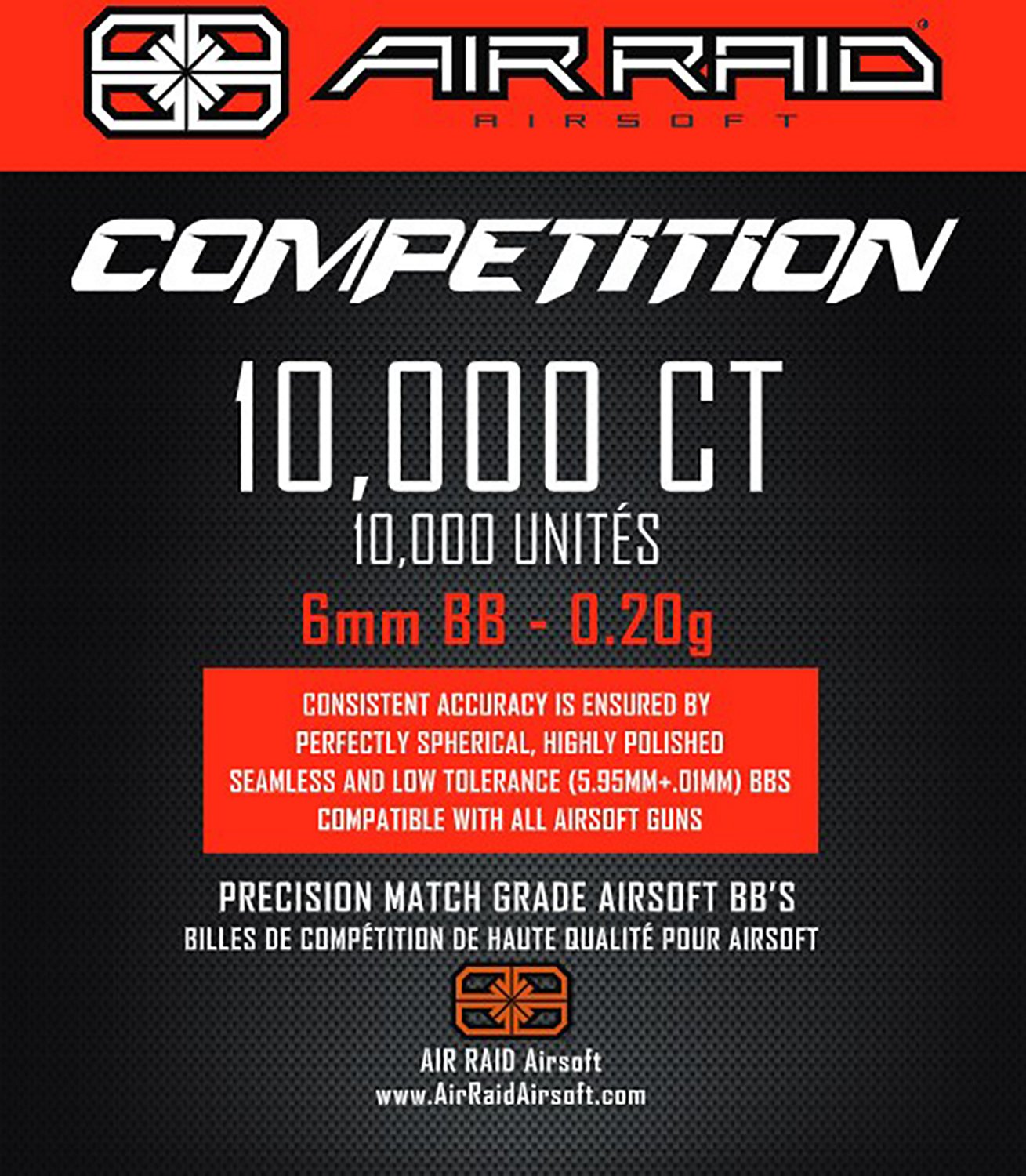 Air Raid Comp BB Ammo .20g 10,000-count
