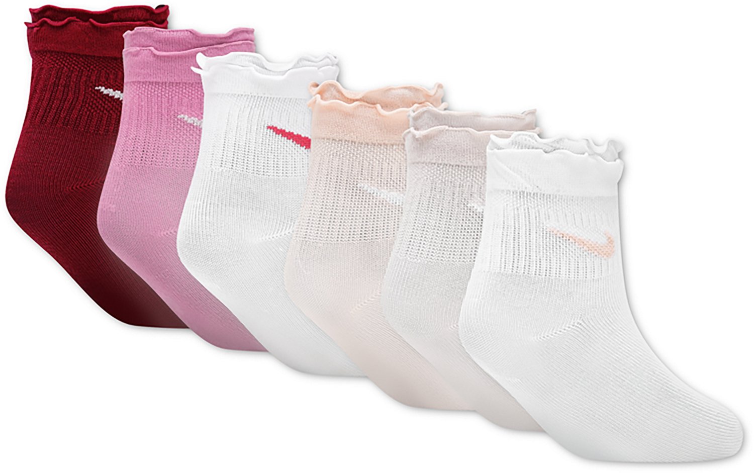 Nike Girls' Ruffle Ankle Socks 6-Pack - view number 2