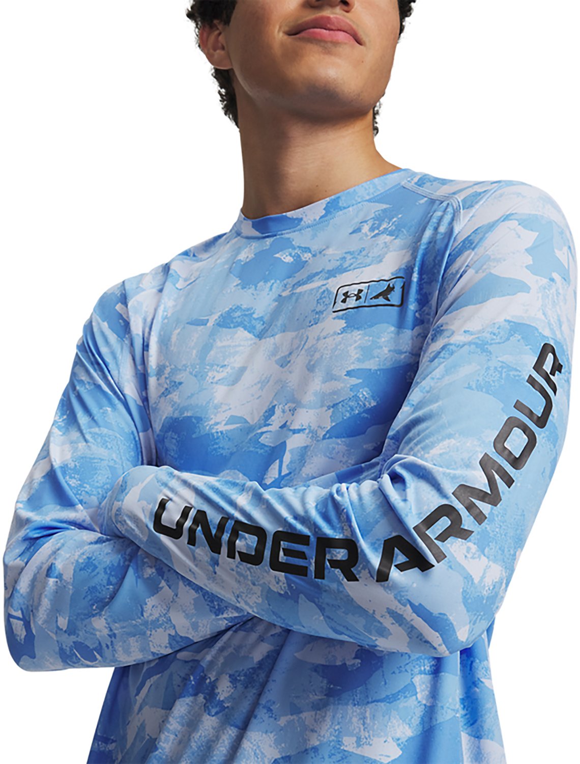 Under Armour Men's BTHxFish Elite Camo Crew Sweatshirt - view number 2