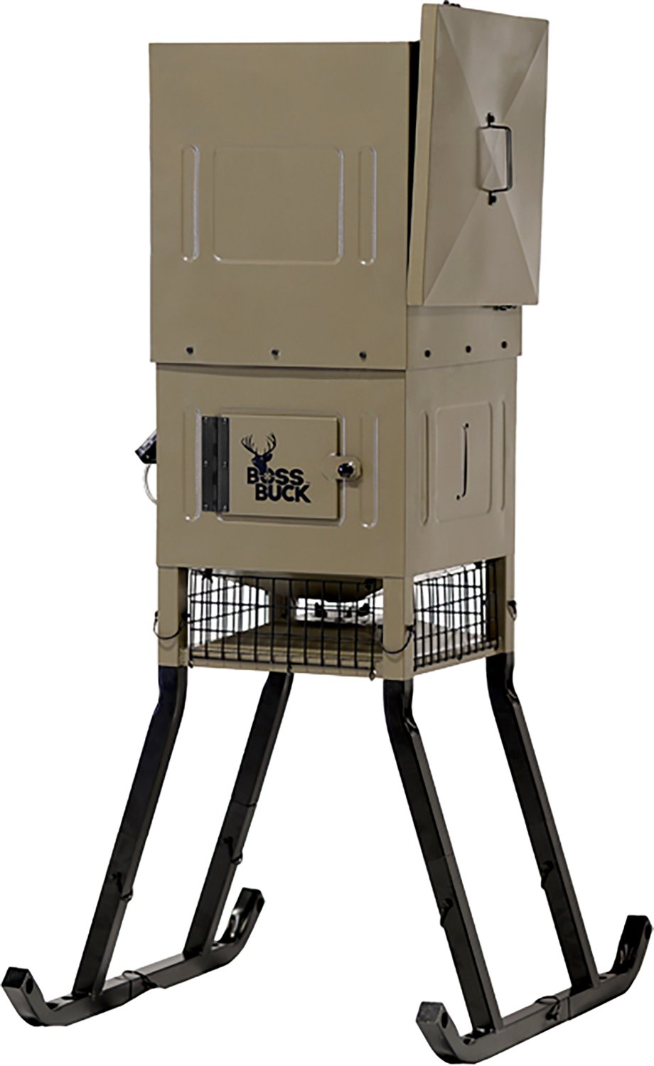 Boss Buck Stand & Fill Sled Feeder with Diverter Plate & Solar Panel - view number 2