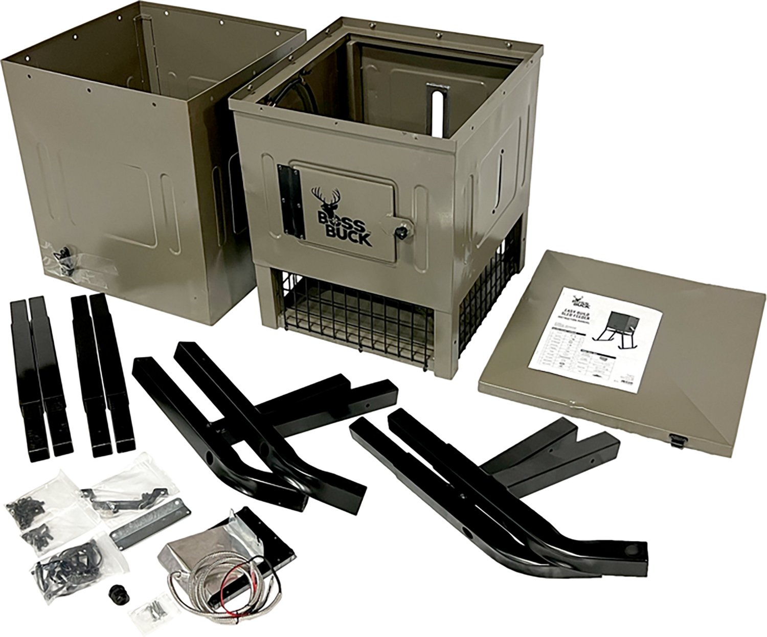 Boss Buck Stand & Fill Sled Feeder with Diverter Plate & Solar Panel - view number 8