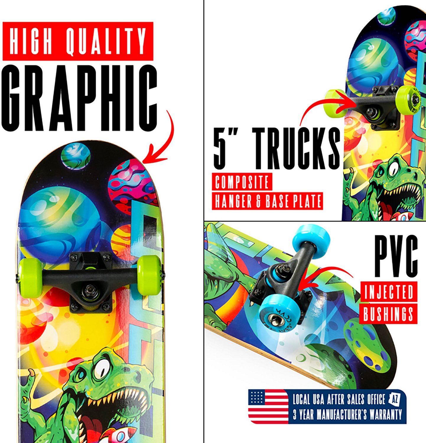 Madd Gear LTR 31 in Double Kicktail Skateboard - view number 4