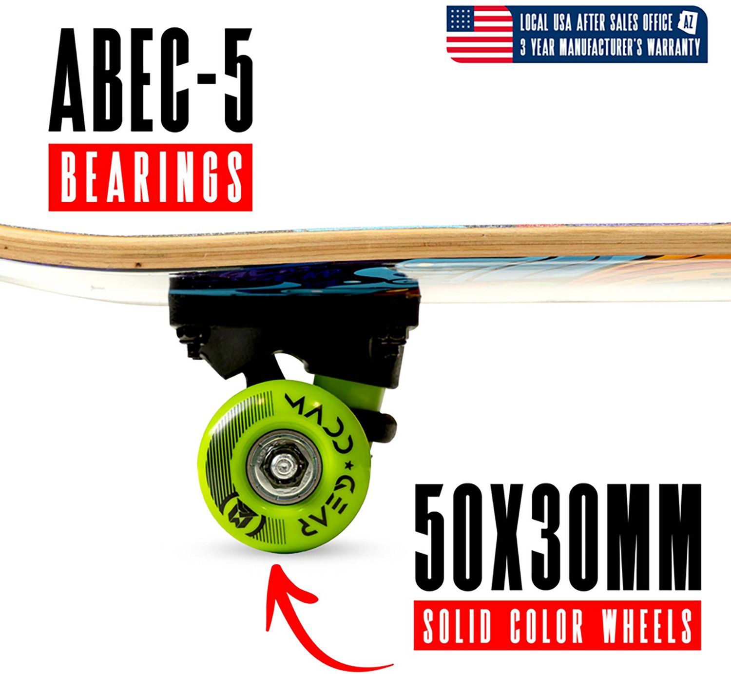 Madd Gear LTR 31 in Double Kicktail Skateboard - view number 3