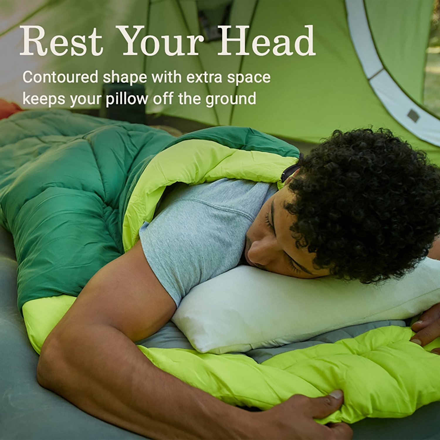 Coleman Adults' Arch Bay 30°F Semi-Rectangular Sleeping Bag - view number 3