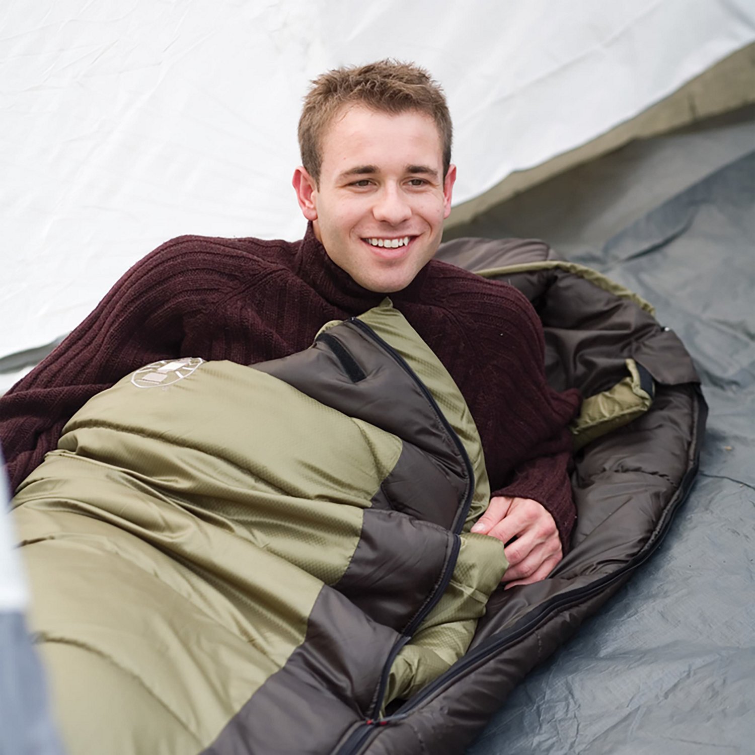 Coleman Adults' North Rim 0°F Mummy Sleeping Bag - view number 4