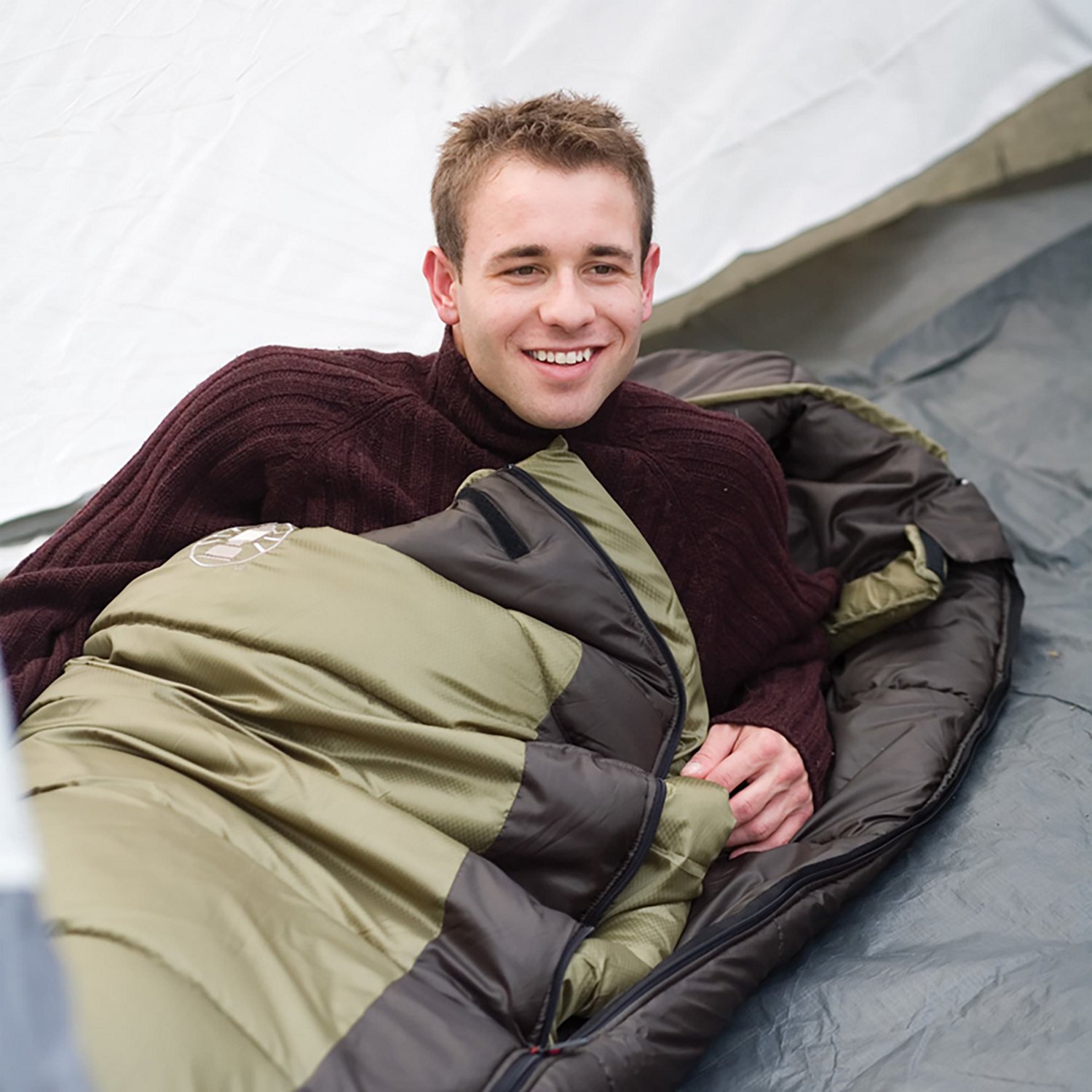 Coleman Adults' North Rim 0°F Mummy Sleeping Bag - view number 5