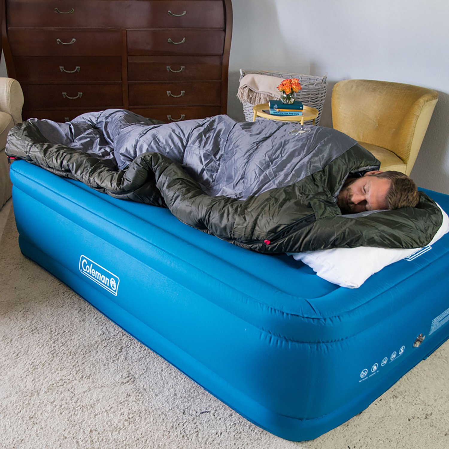 Coleman Adults' Big Basin 15°F Big and Tall Mummy Sleeping Bag - view number 5