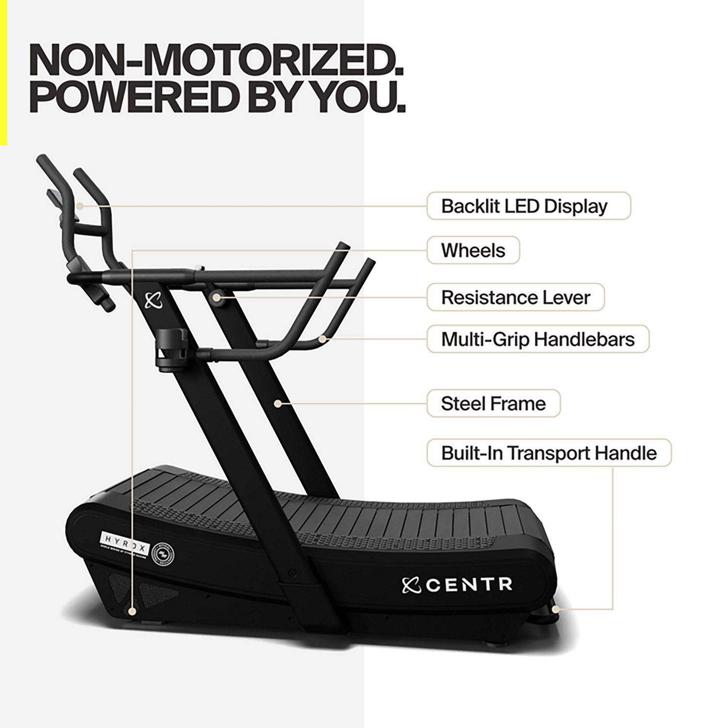 Centr x HYROX Perform Non-Motorized Curved Treadmill  - view number 2