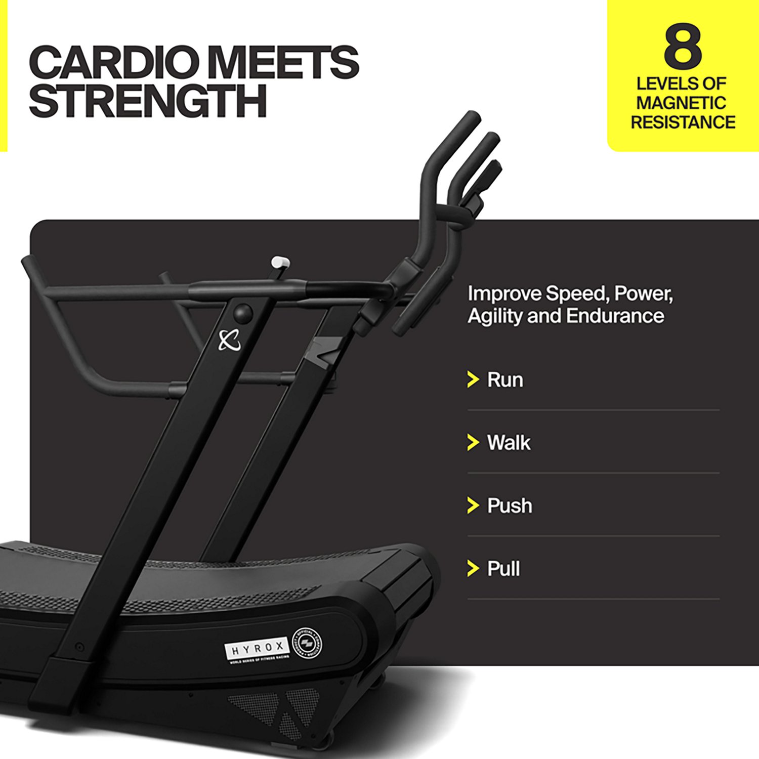 Centr x HYROX Perform Non-Motorized Curved Treadmill  - view number 3