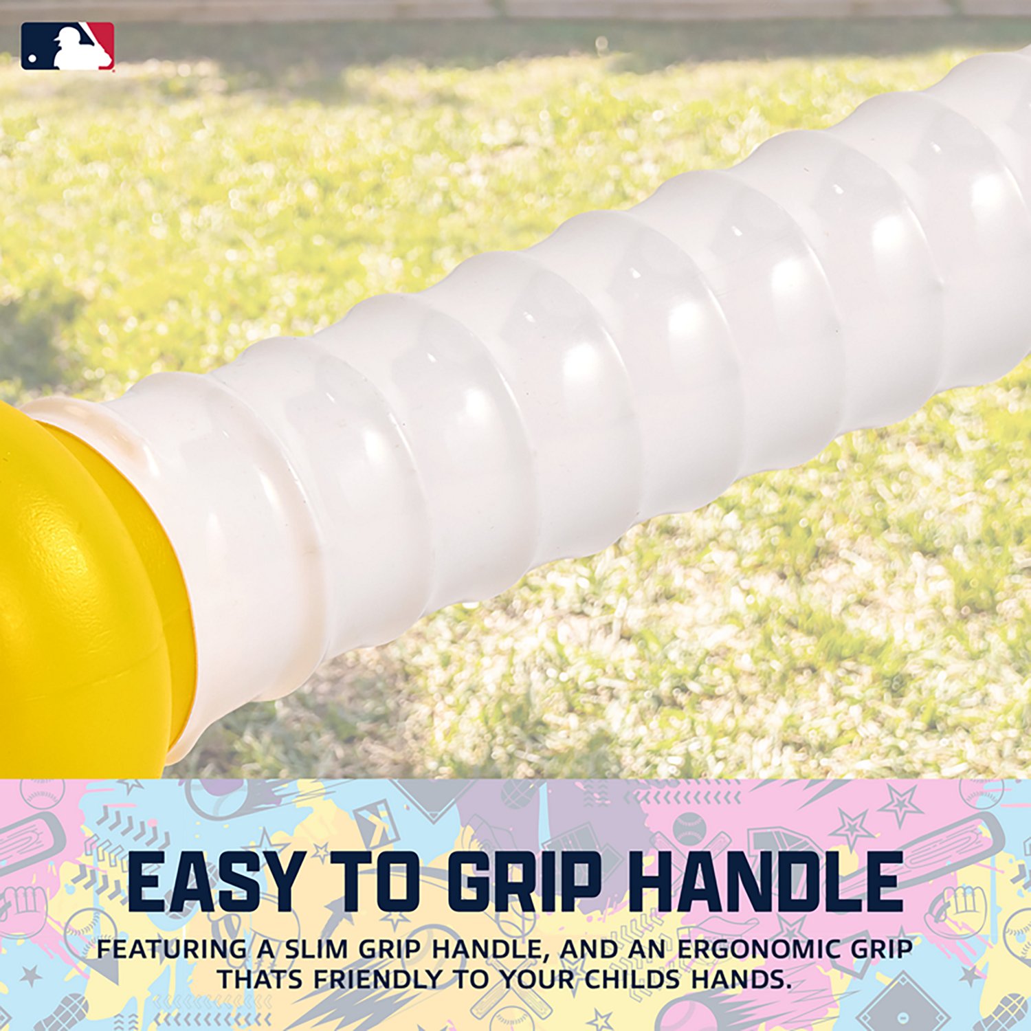 Franklin Sports Kids' MLB Play Ball Slammin' Baseball Bat & Ball Set